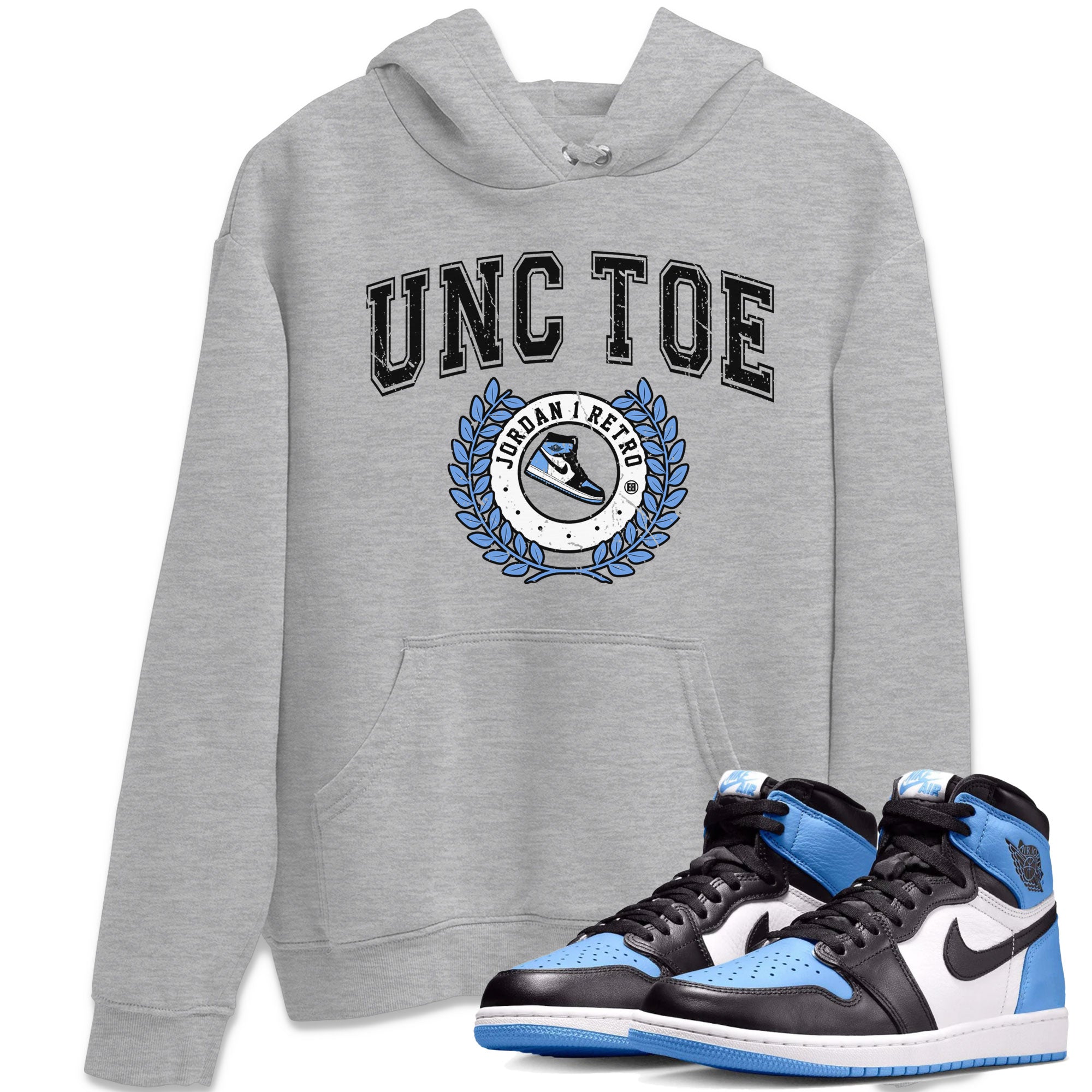 snkmatch Letter snkmatch Tee - Air Jordan 1 UNC Toe