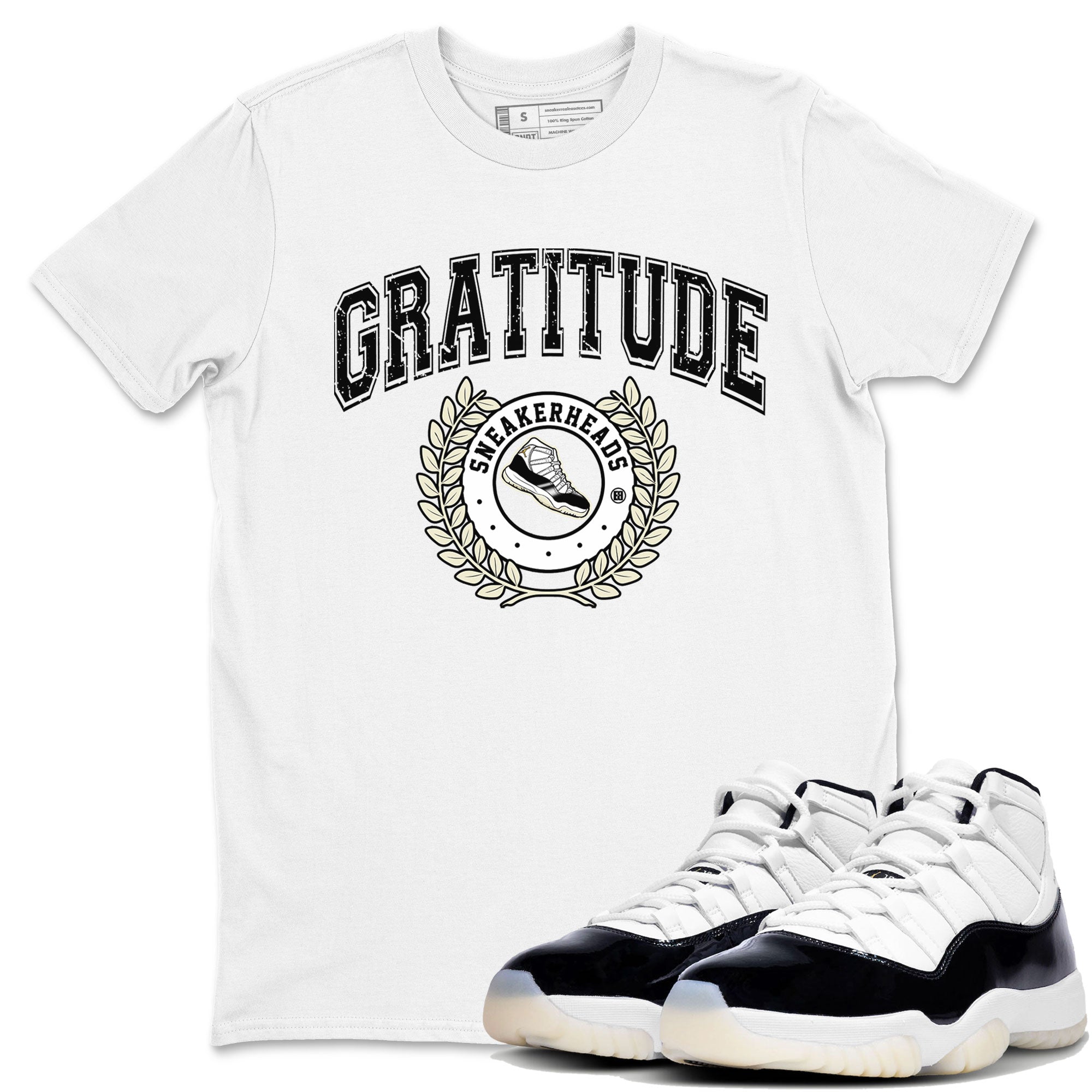 snkmatch Letter snkmatch Tee - Air Jordan 11 Gratitude