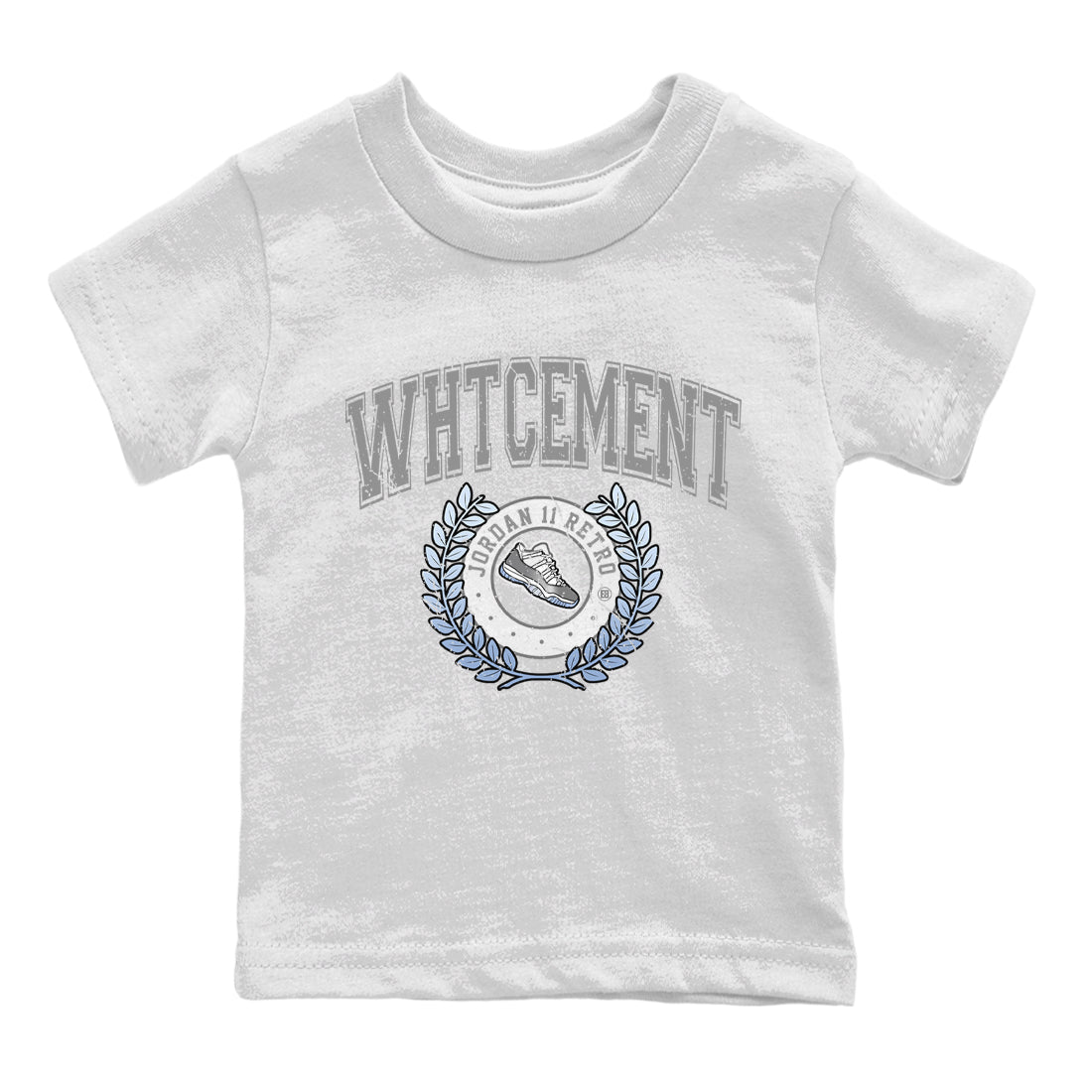 snkmatch Letter Kids Tops - Air Jordan 11 White Cement