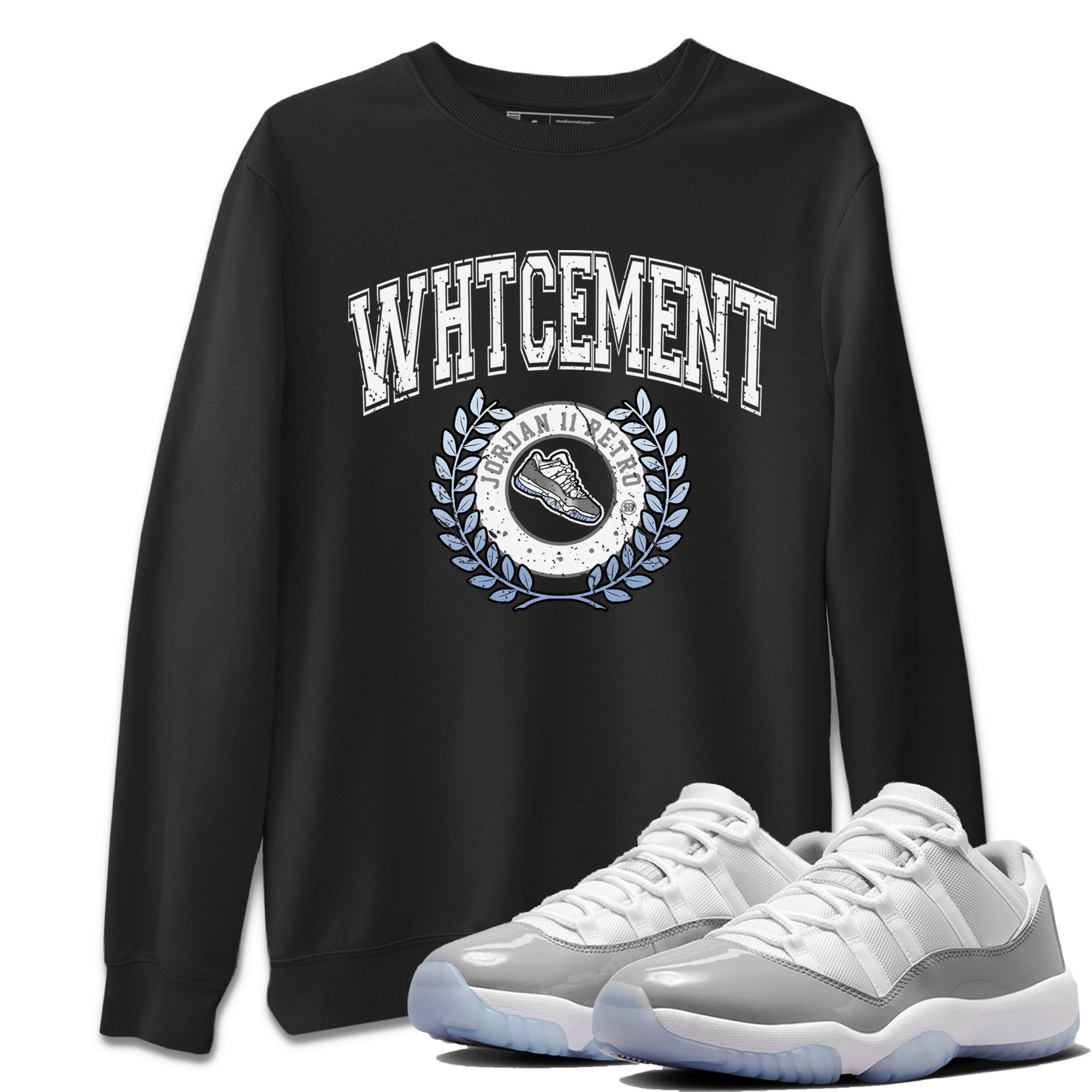 snkmatch Letter Unisex Tops - Air Jordan 11 White Cement