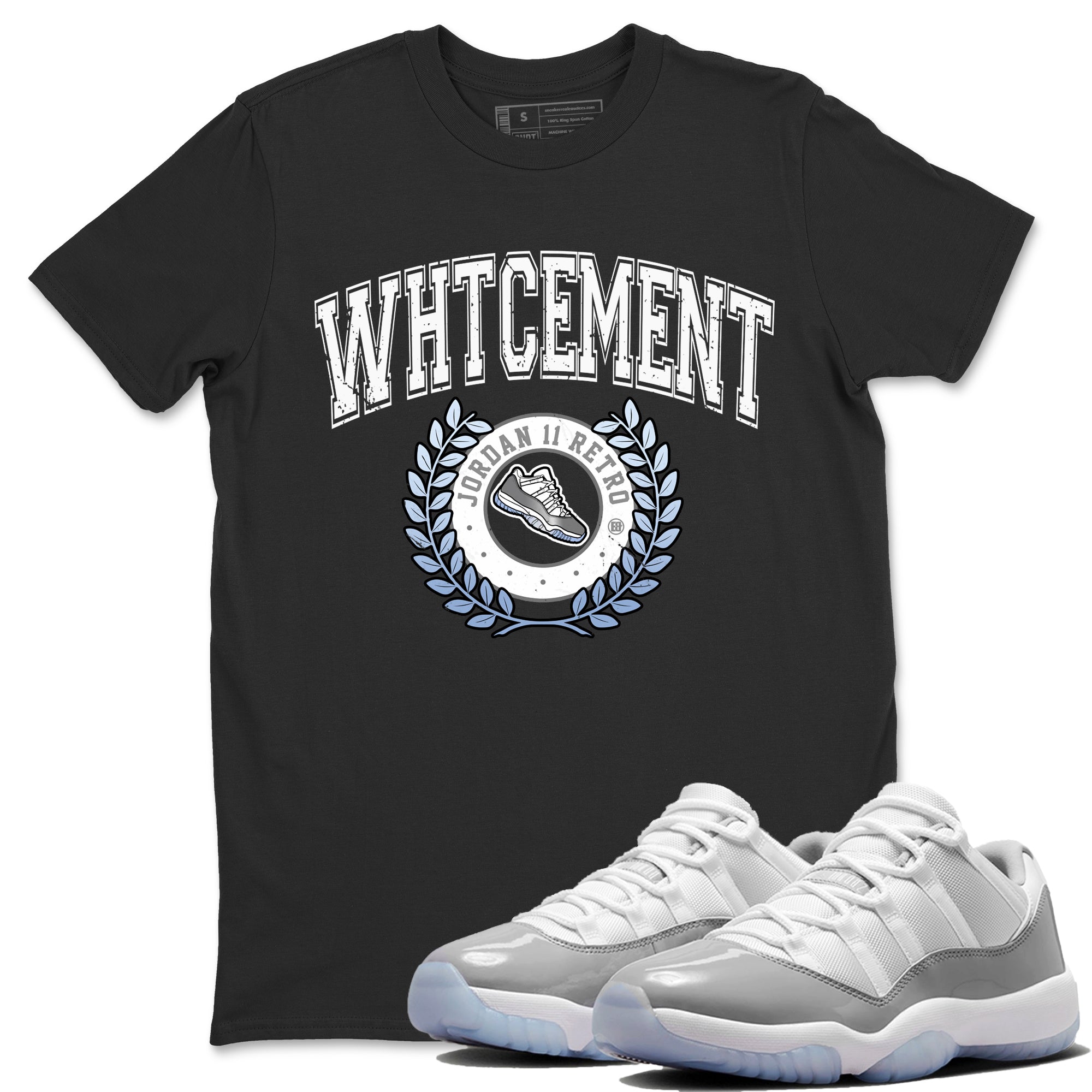 snkmatch Letter Unisex Tops - Air Jordan 11 White Cement