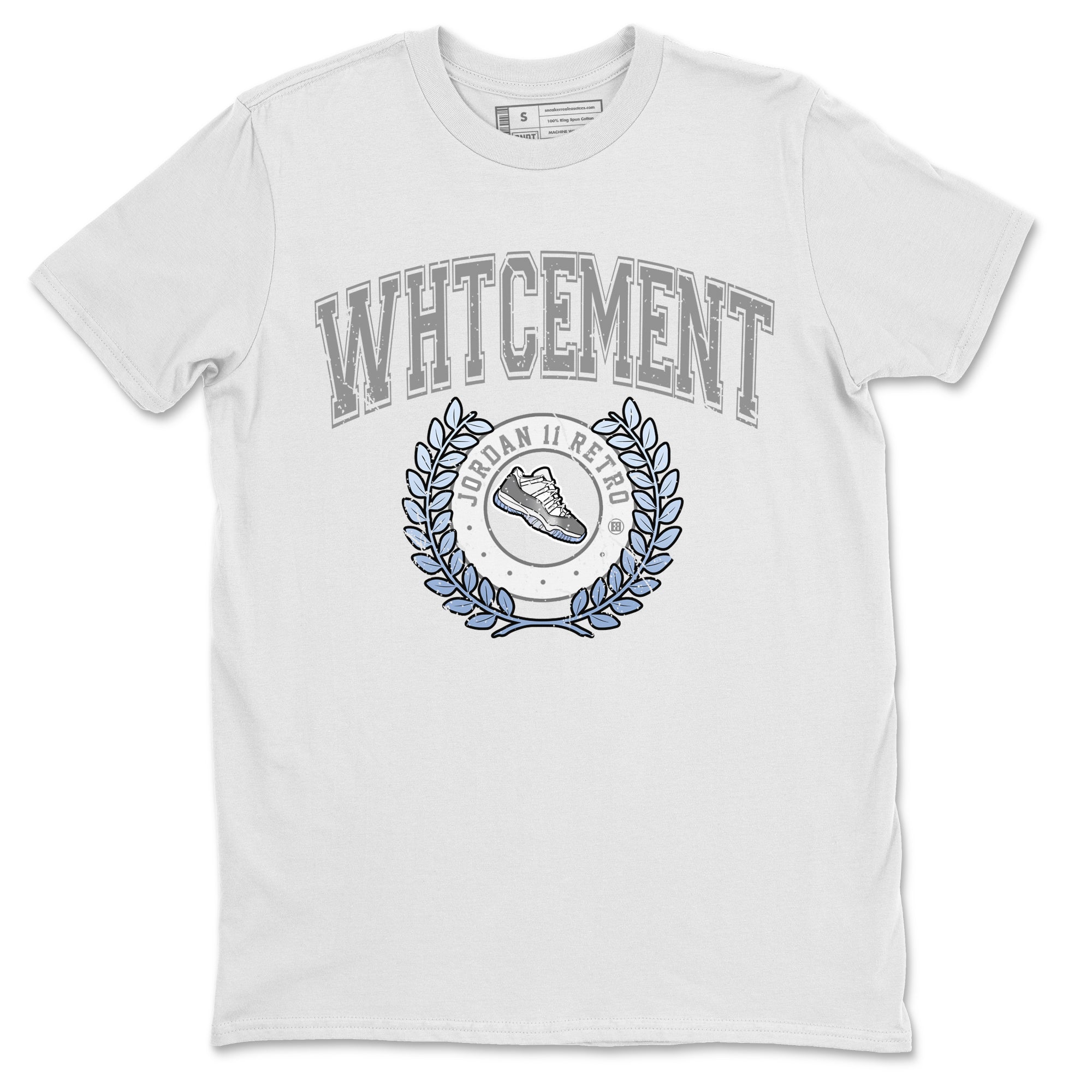 snkmatch Letter Unisex Tops - Air Jordan 11 White Cement