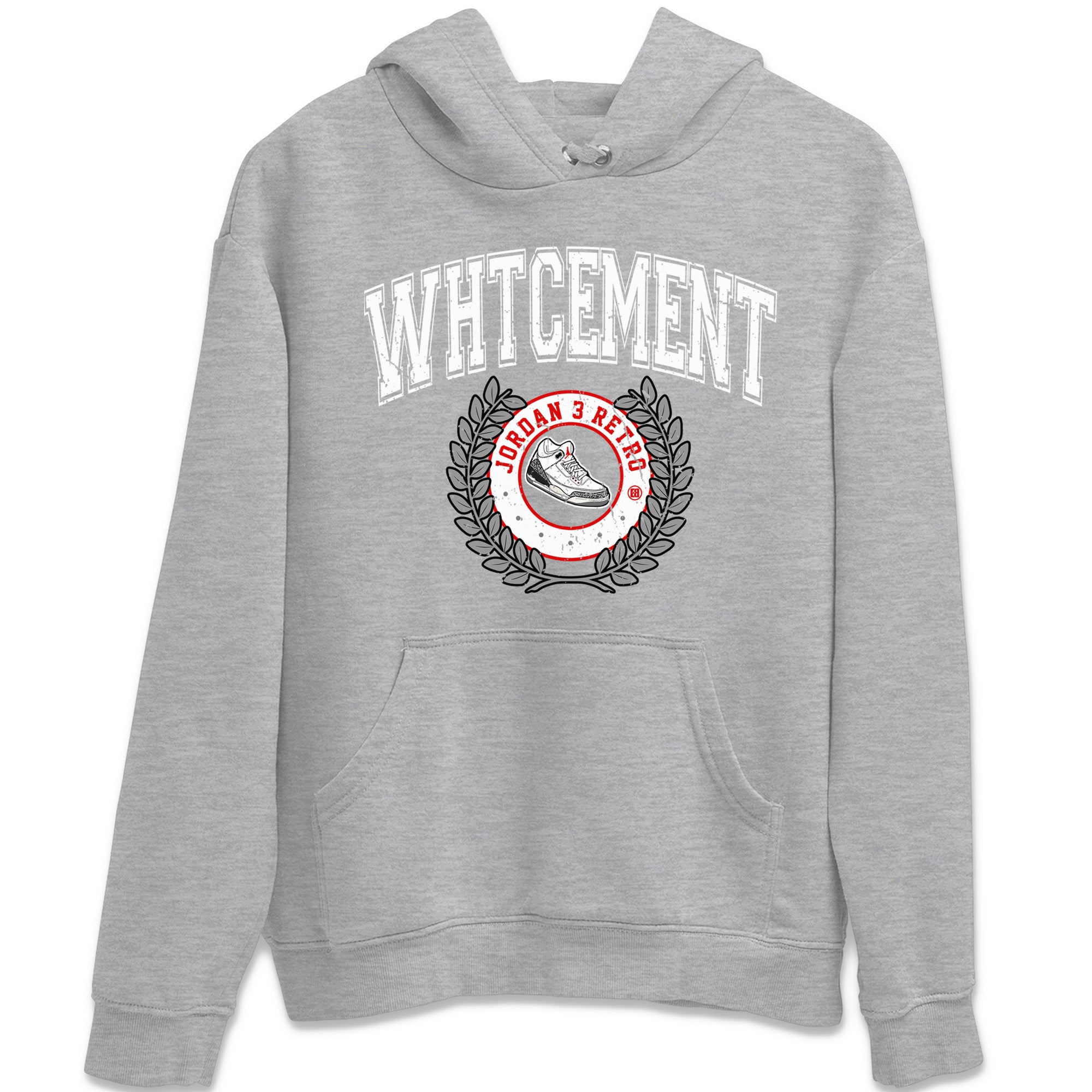 snkmatch Letter Unisex Tops - Air Jordan 3 White Cement