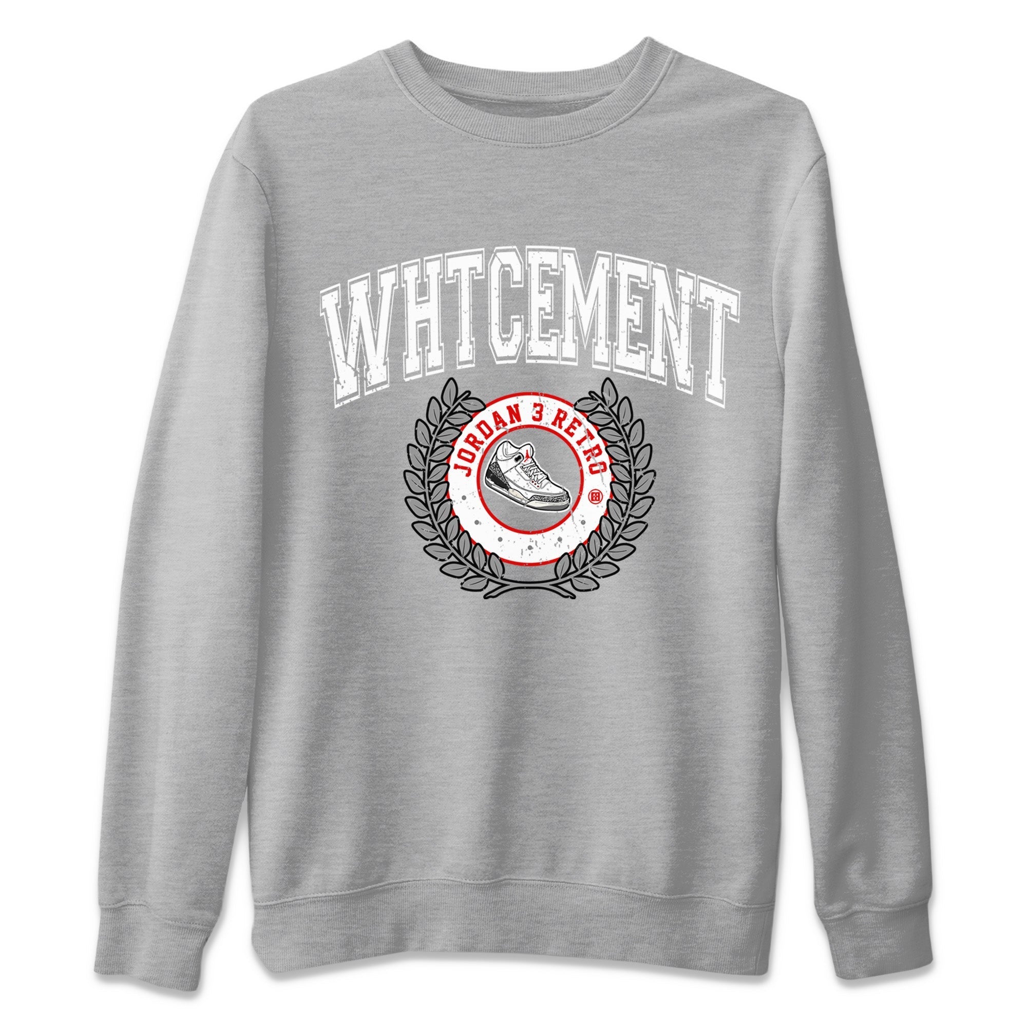 snkmatch Letter Unisex Tops - Air Jordan 3 White Cement
