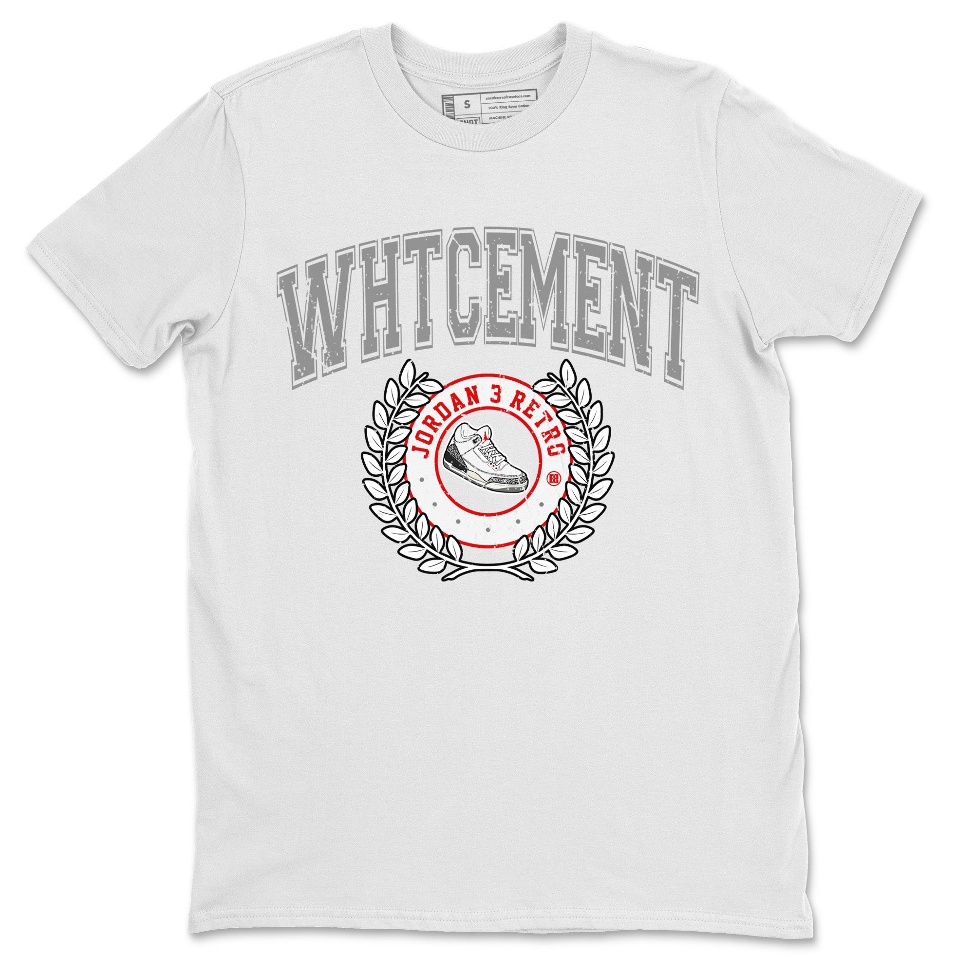 snkmatch Letter Unisex Tops - Air Jordan 3 White Cement