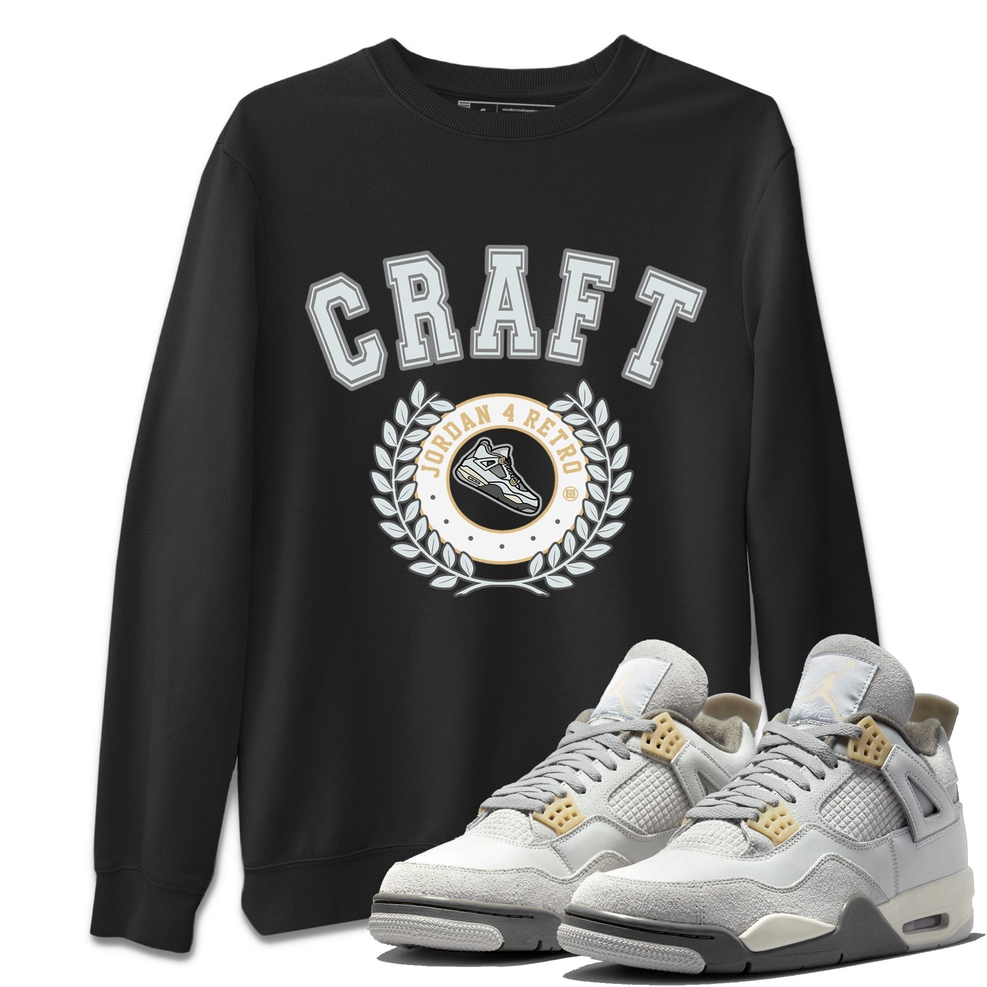 snkmatch Letter Unisex Tops - Air Jordan 4 Craft