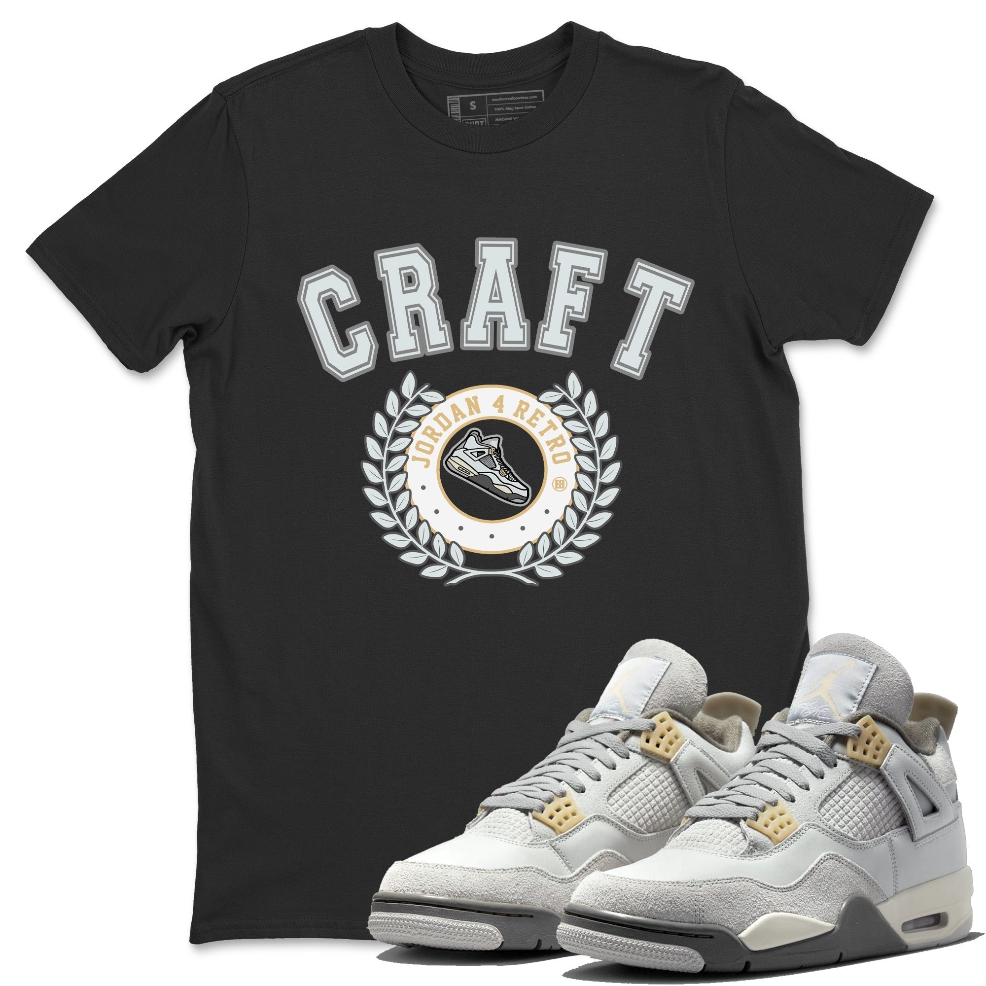 snkmatch Letter Unisex Tops - Air Jordan 4 Craft