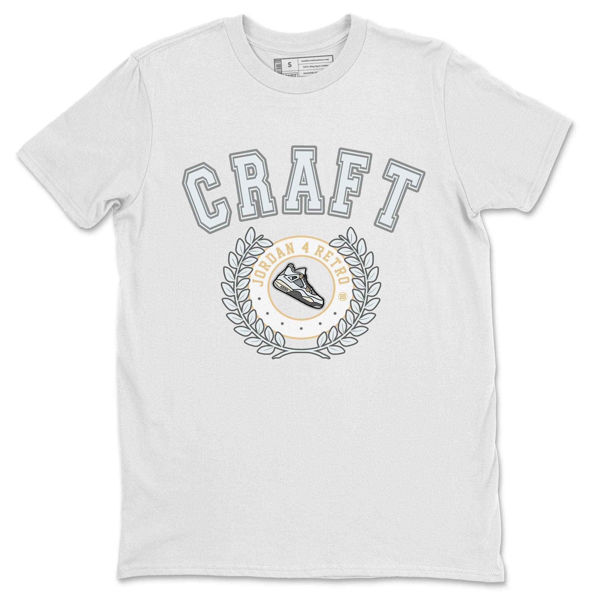 snkmatch Letter Unisex Tops - Air Jordan 4 Craft