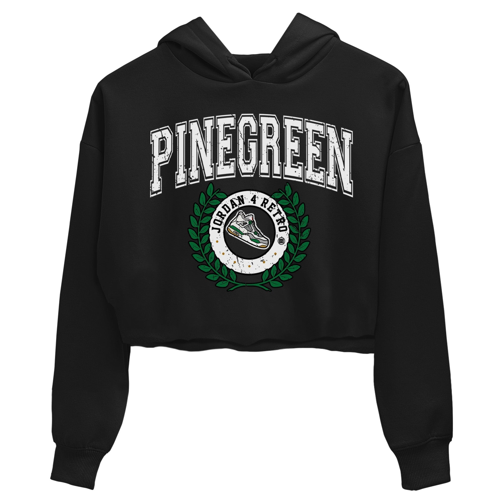 snkmatch Letter Women's Tops - Air Jordan 4 Pine Green SB