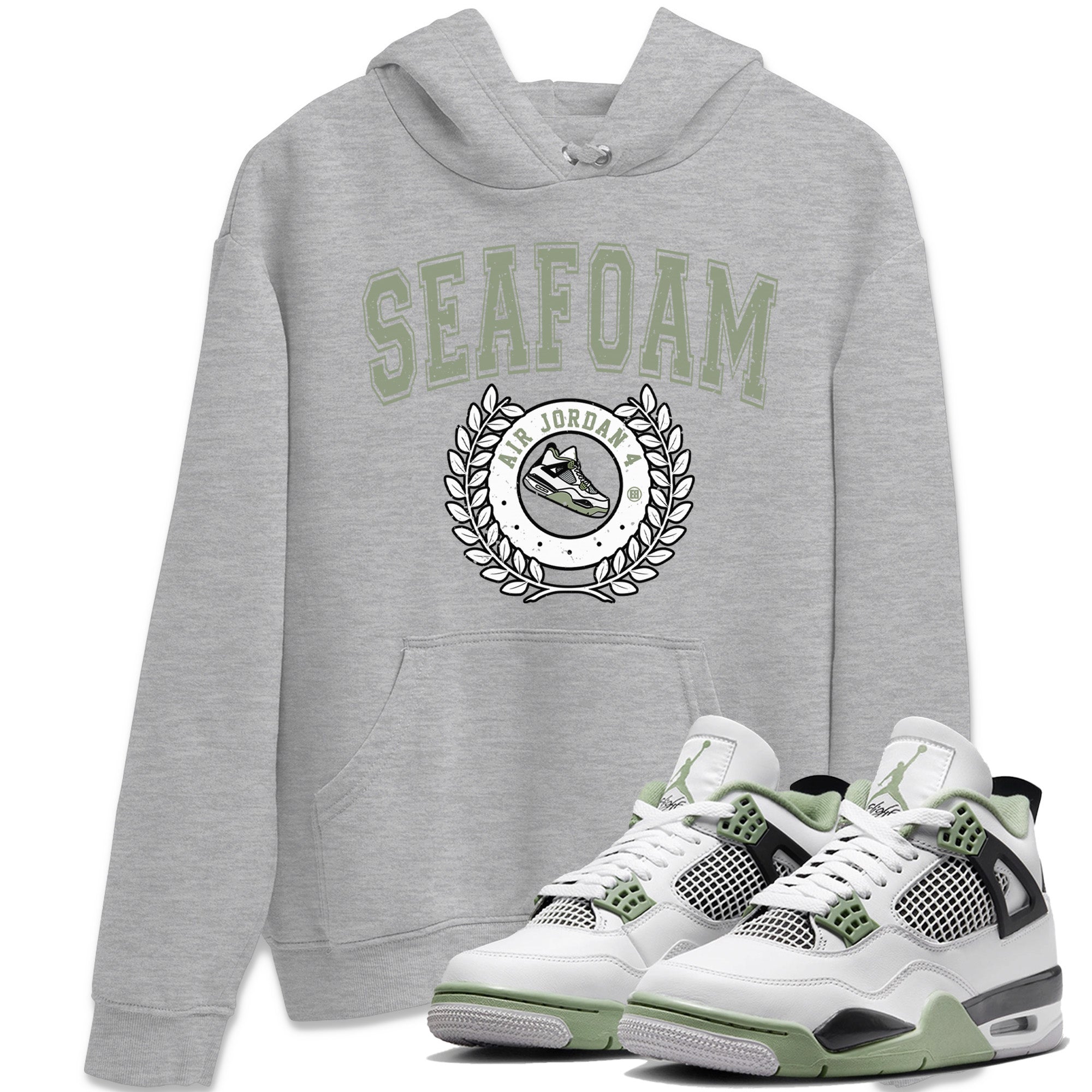 snkmatch Letter Unisex Tops - Air Jordan 4 Seafoam