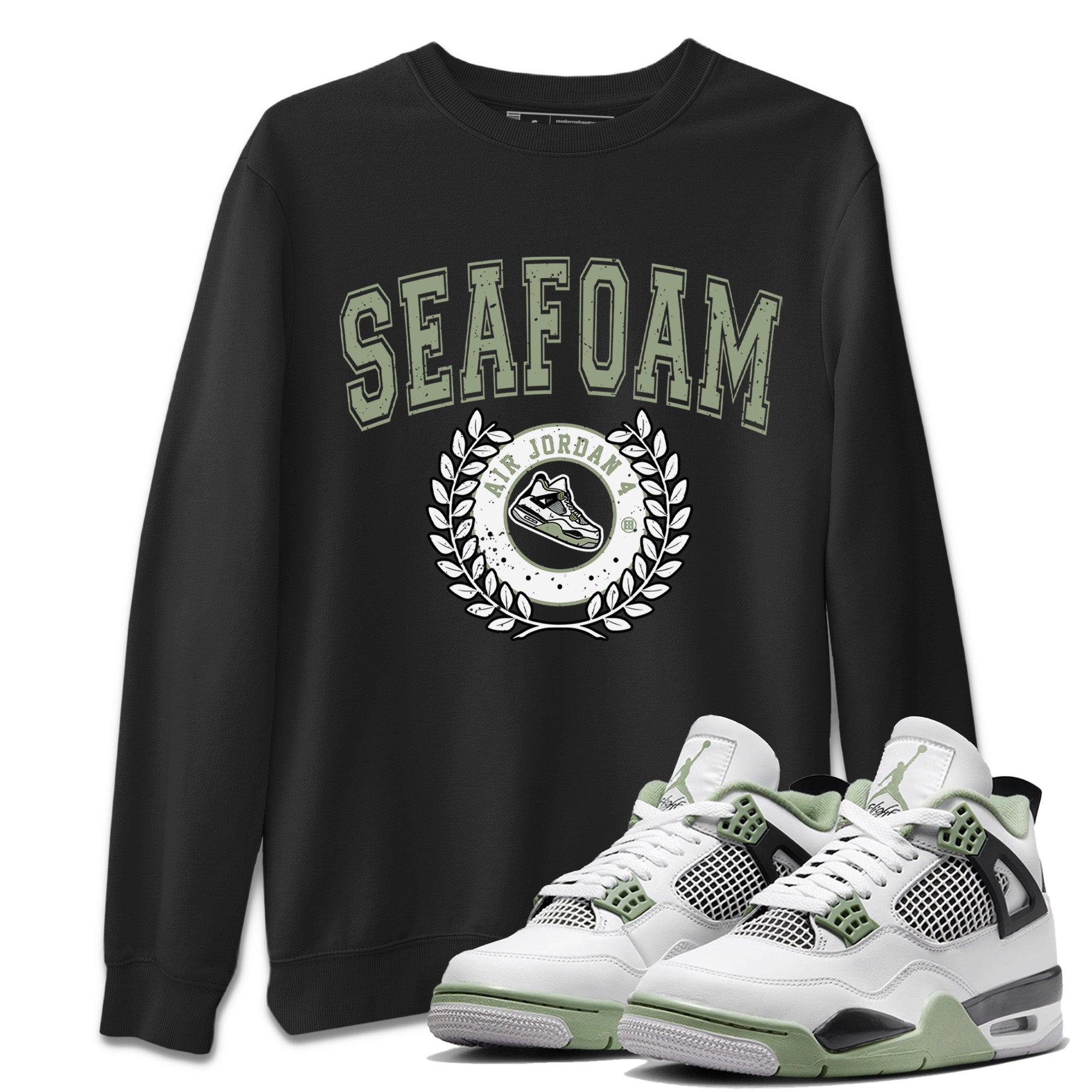snkmatch Letter Unisex Tops - Air Jordan 4 Seafoam
