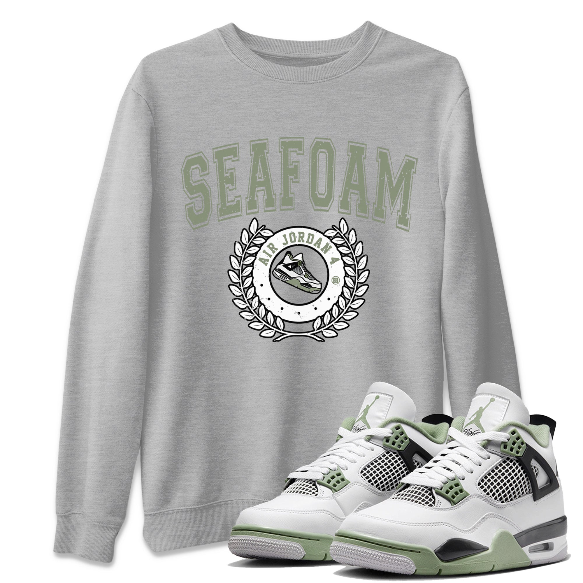 snkmatch Letter Unisex Tops - Air Jordan 4 Seafoam