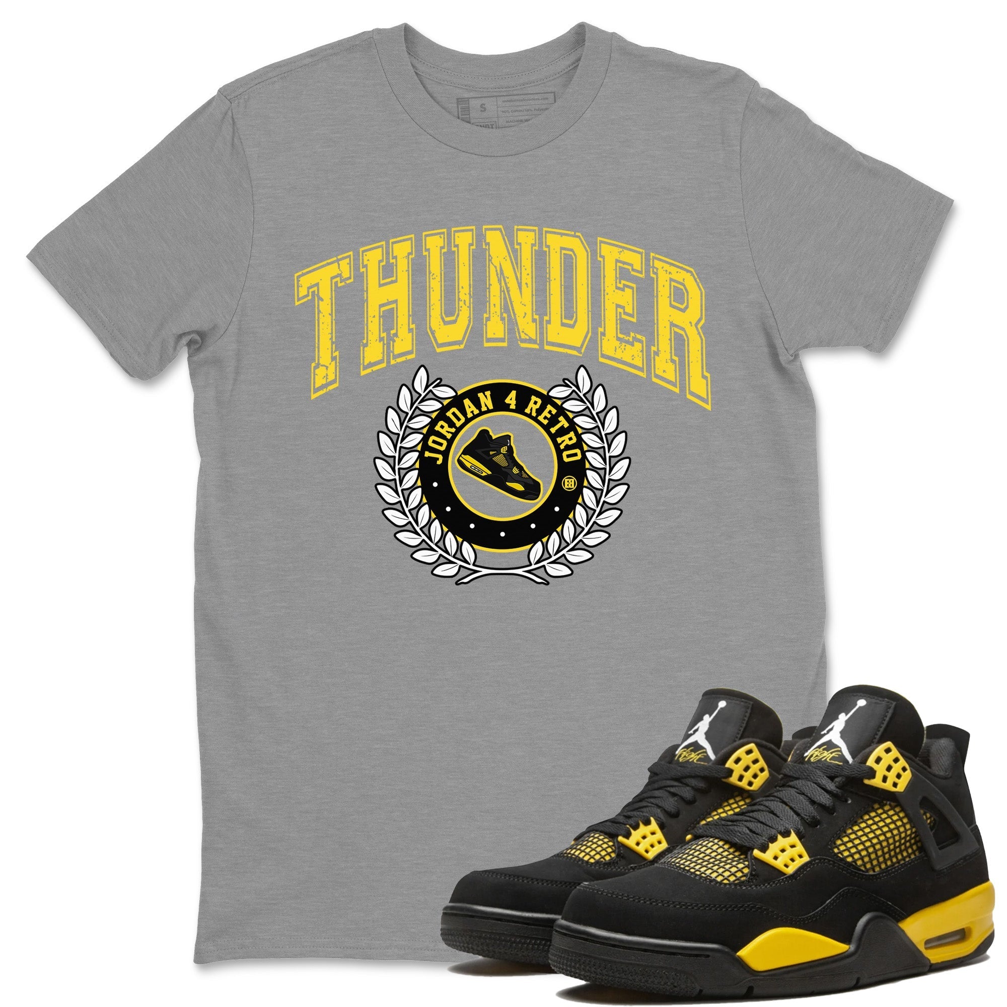 snkmatch Letter Unisex Tops - Air Jordan 4 Thunder