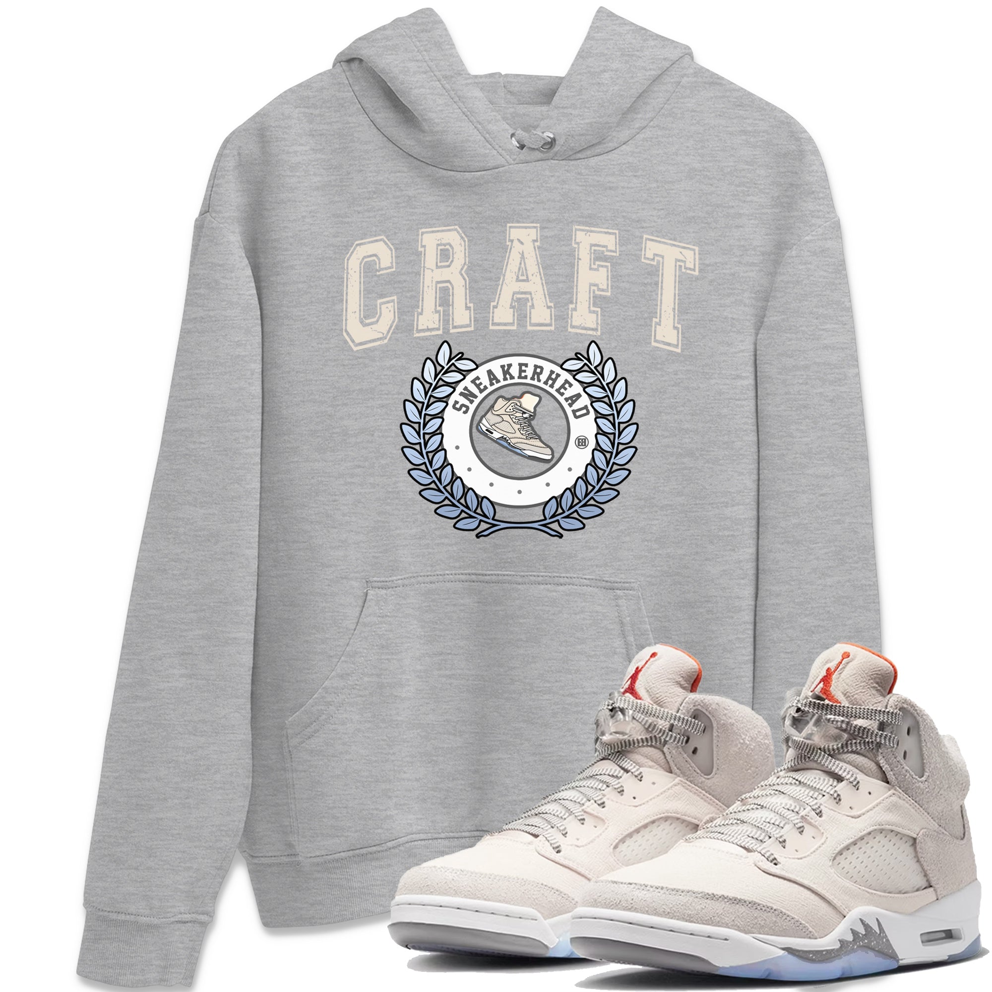 snkmatch Letter Unisex Tops - Air Jordan 5 Craft