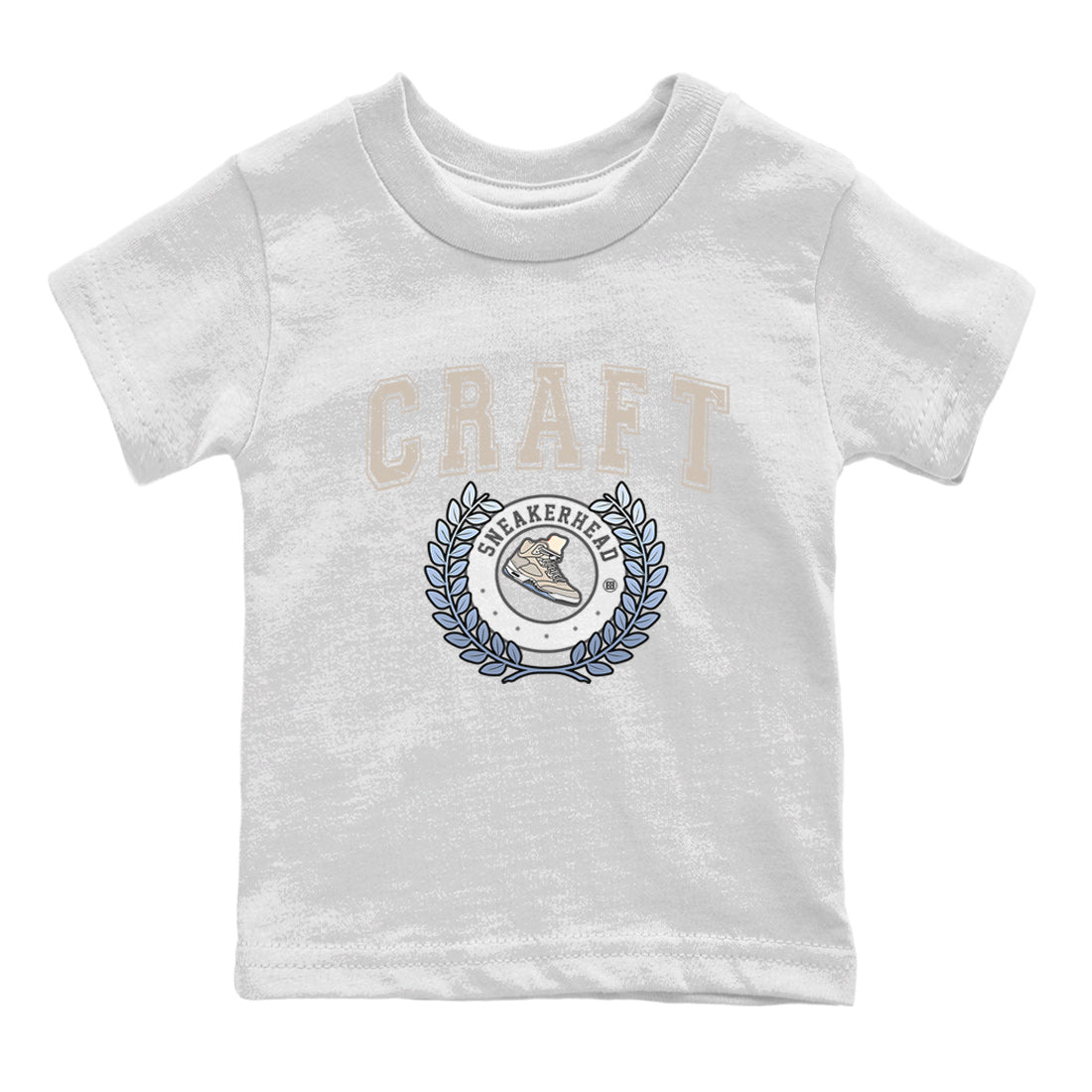 snkmatch Letter Kids Tops - Air Jordan 5 Craft