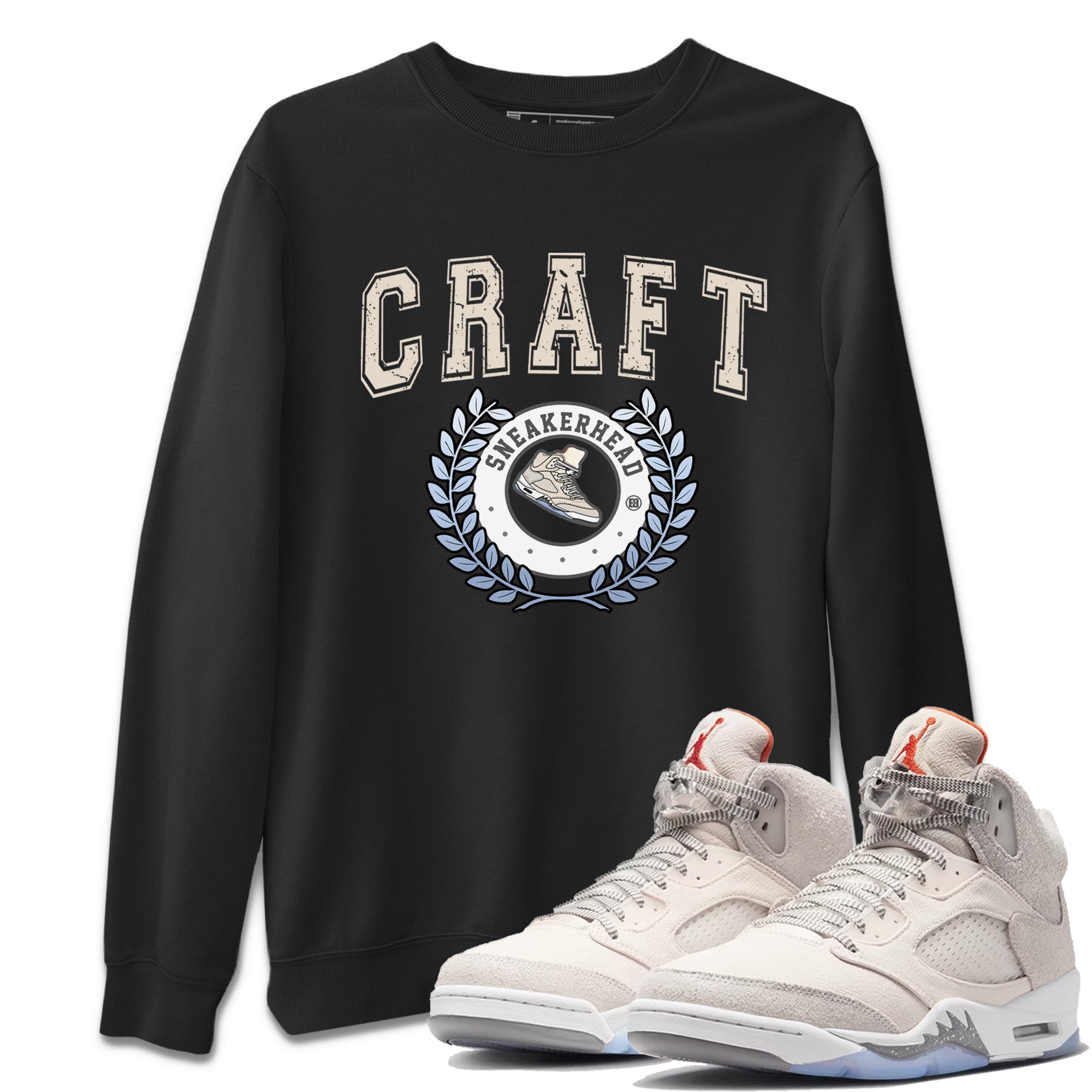 snkmatch Letter Unisex Tops - Air Jordan 5 Craft