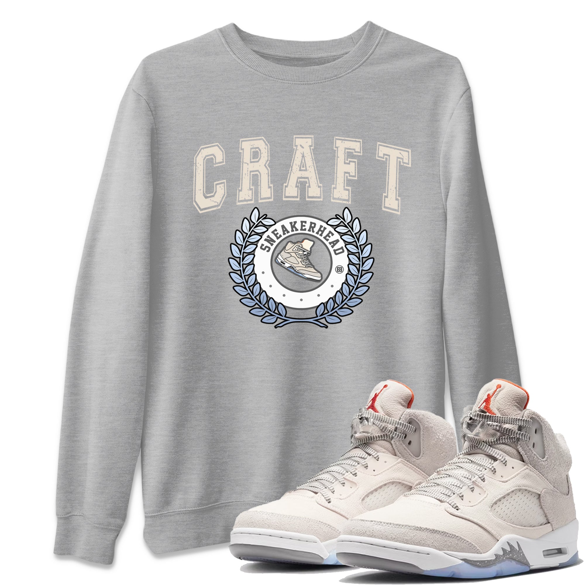 snkmatch Letter Unisex Tops - Air Jordan 5 Craft