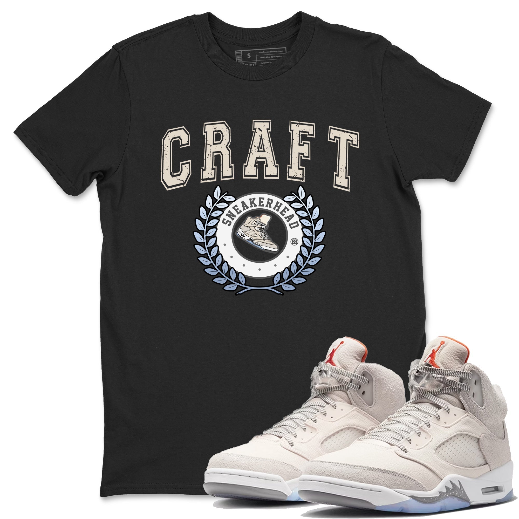 snkmatch Letter Unisex Tops - Air Jordan 5 Craft