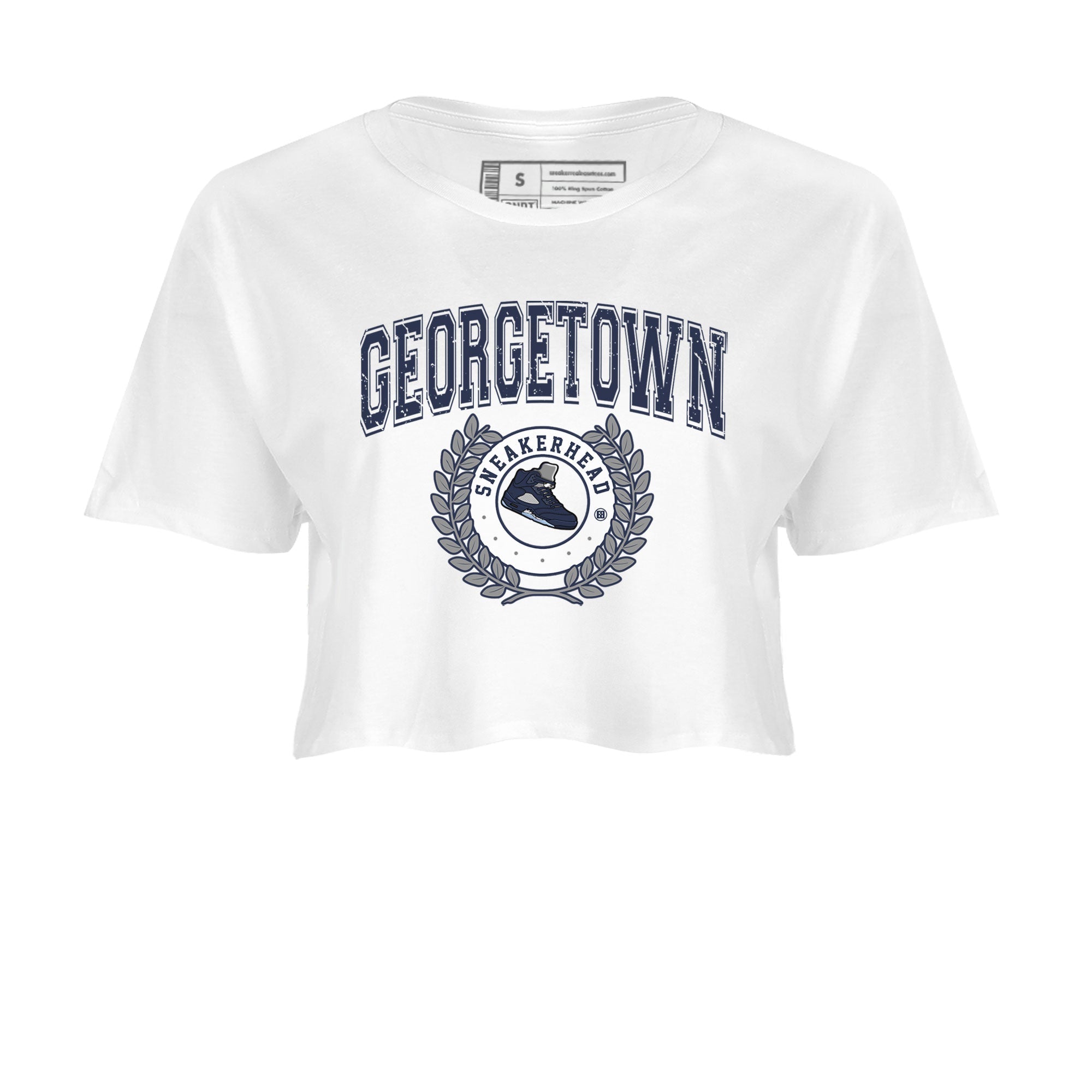 snkmatch Letter snkmatch Women's Top - Air Jordan 5 Georgetown