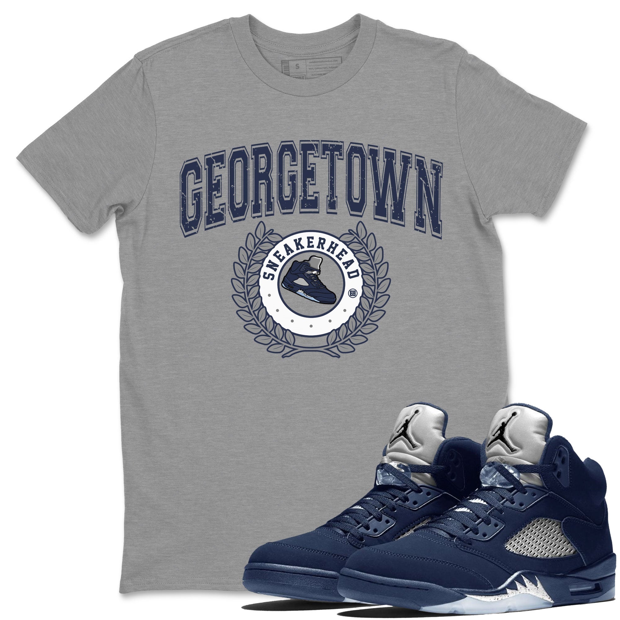 snkmatch Letter snkmatch Tee - Air Jordan 5 Georgetown