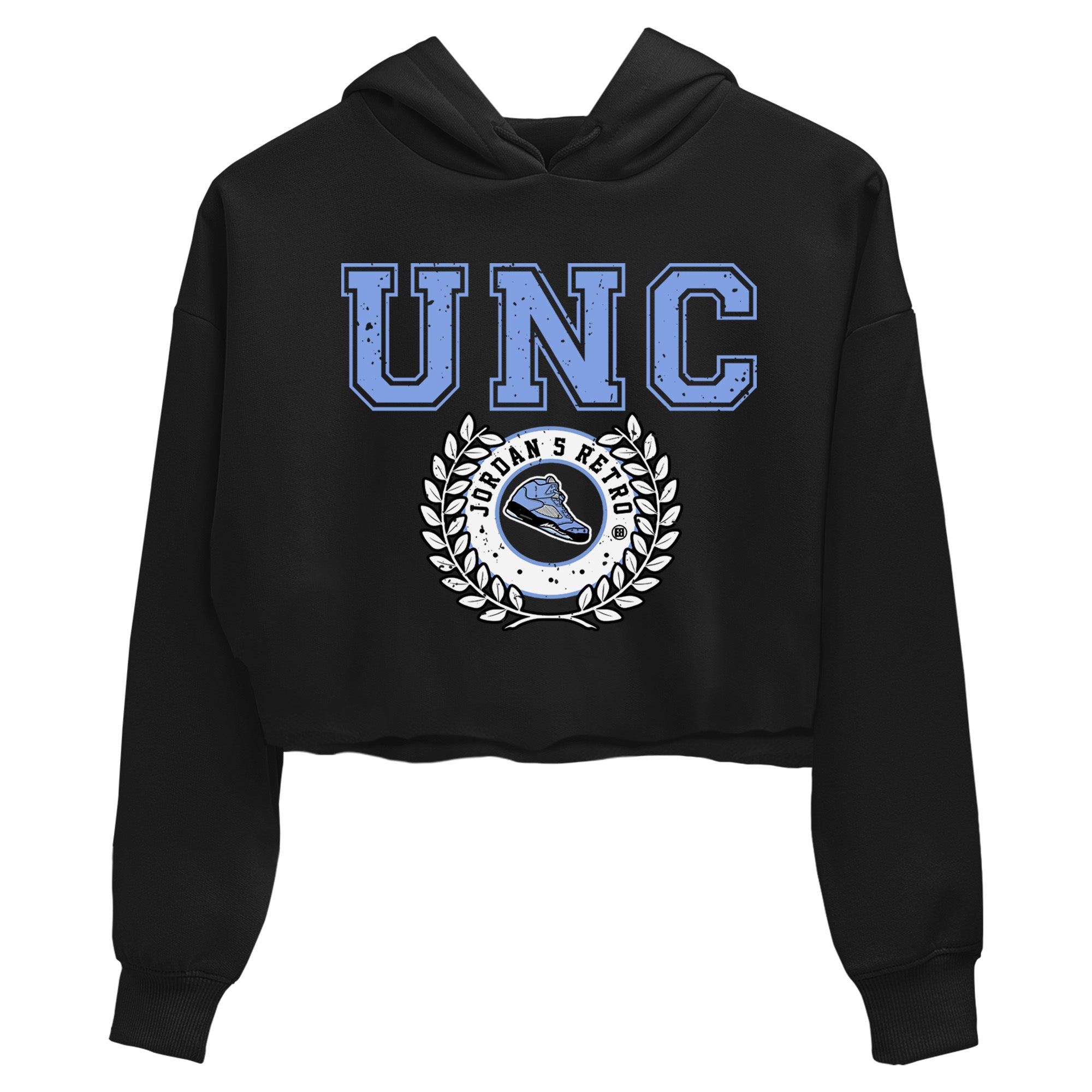 snkmatch Letter Women's Tops - Air Jordan 5 UNC