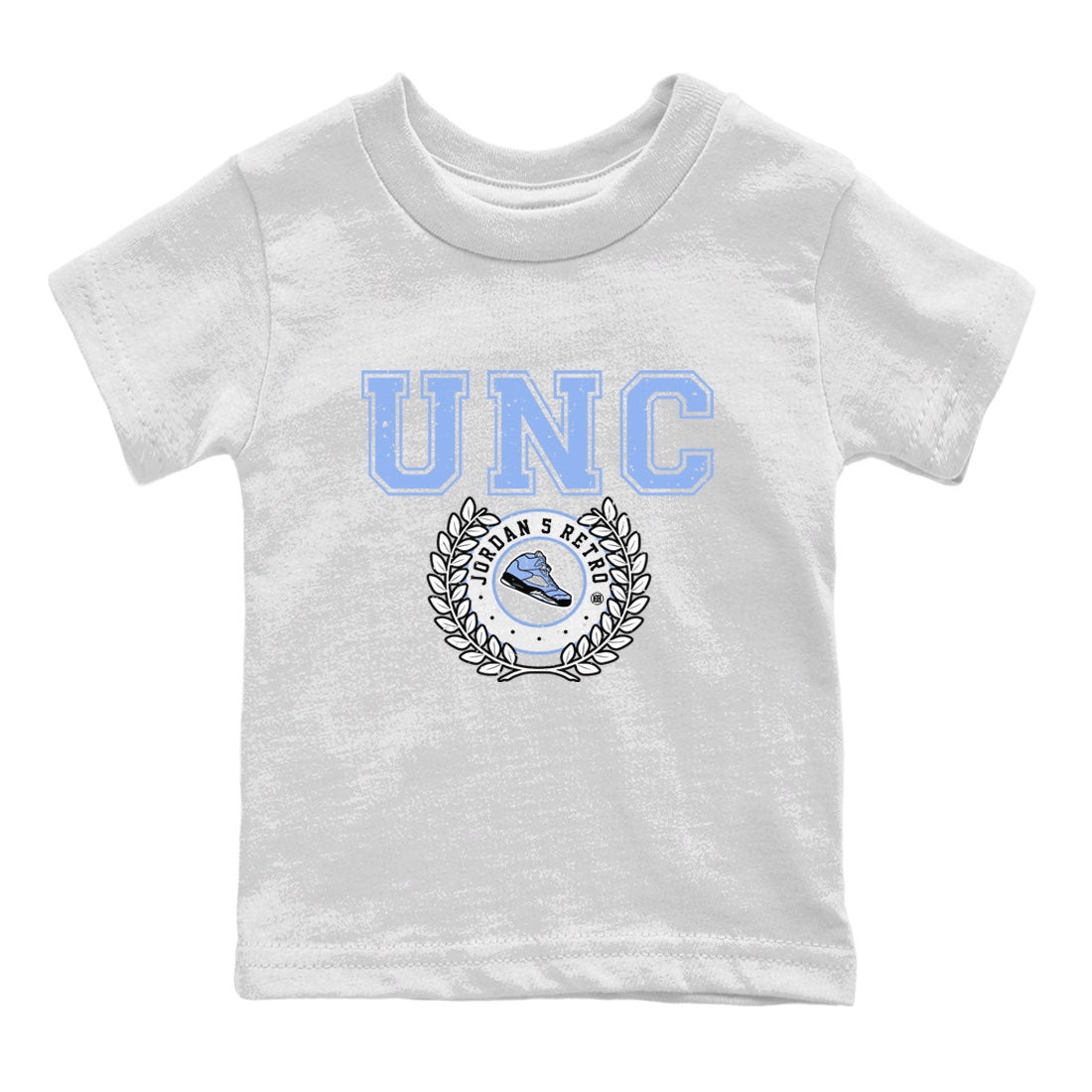 snkmatch Letter Kids Tops - Air Jordan 5 UNC