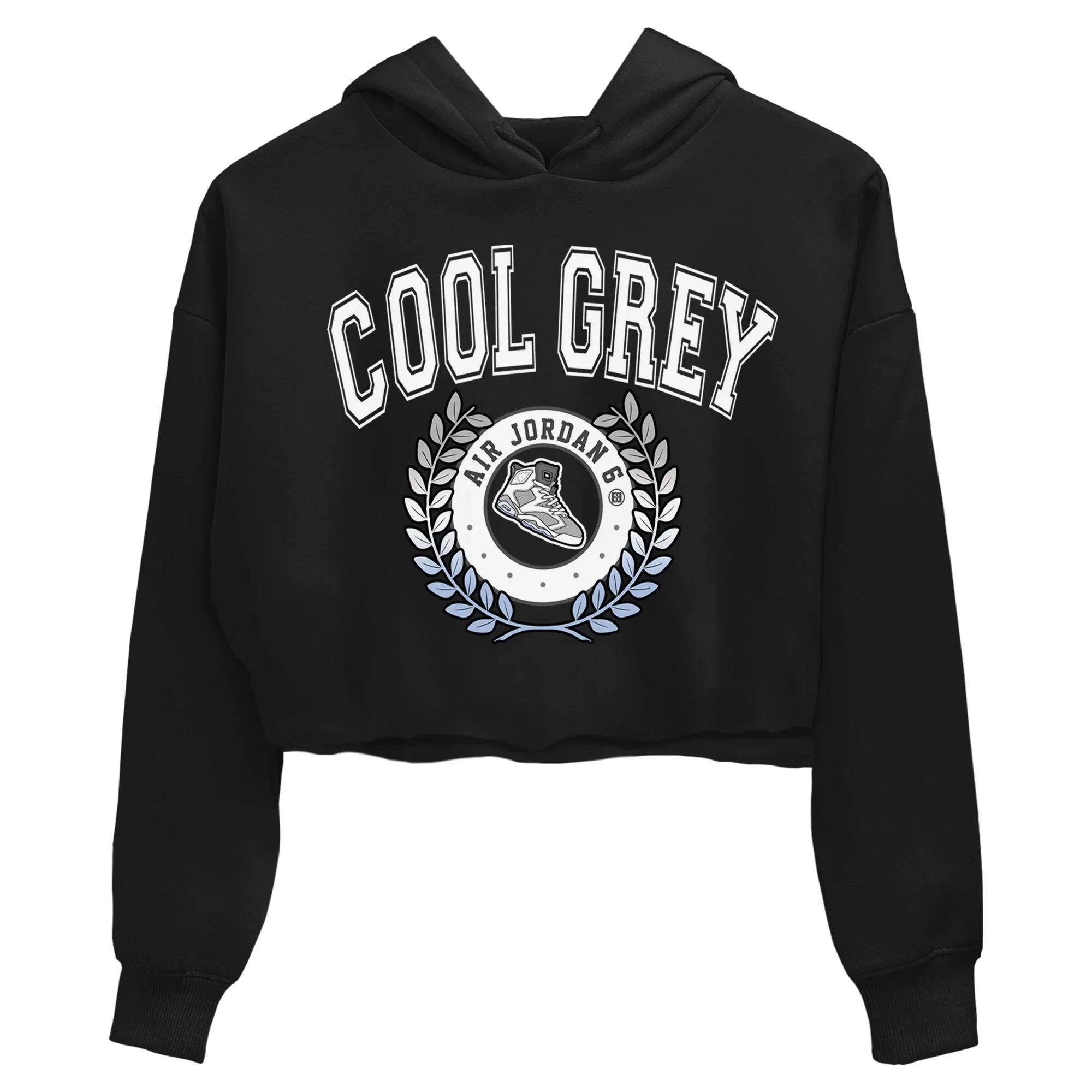 snkmatch Letter Women's Tops - Air Jordan 6 Cool Grey