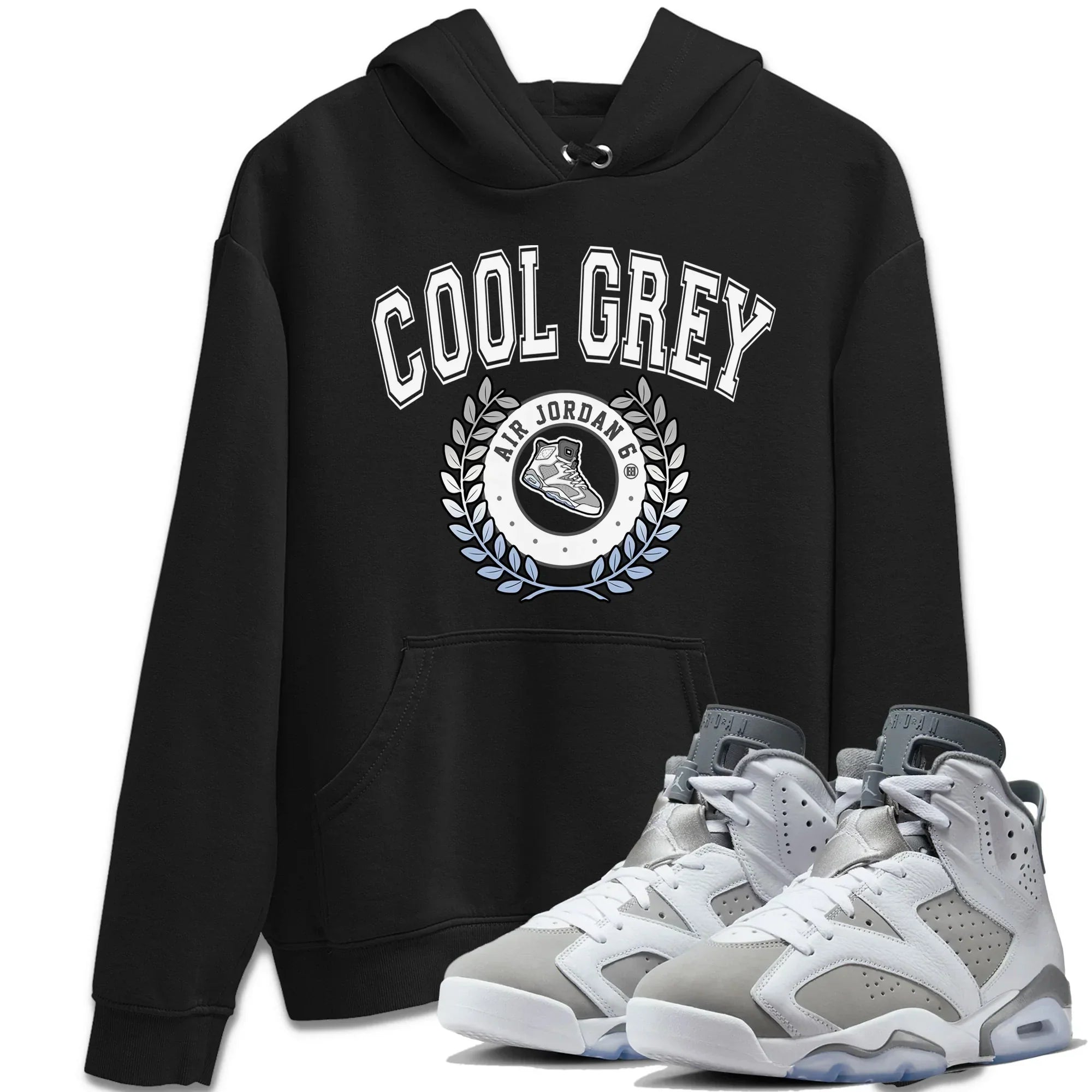snkmatch Letter Unisex Tops - Air Jordan 6 Cool Grey