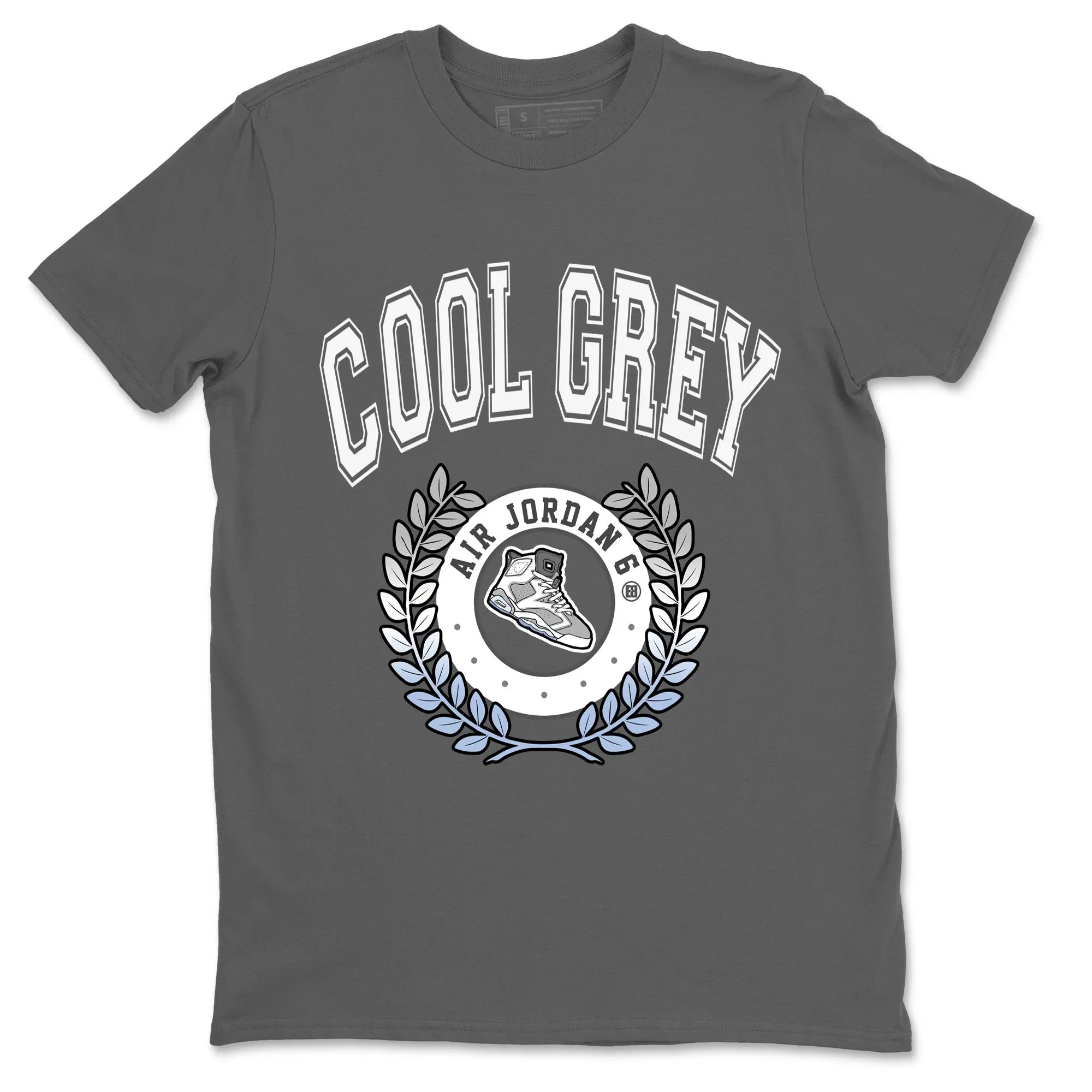 snkmatch Letter Unisex Tops - Air Jordan 6 Cool Grey