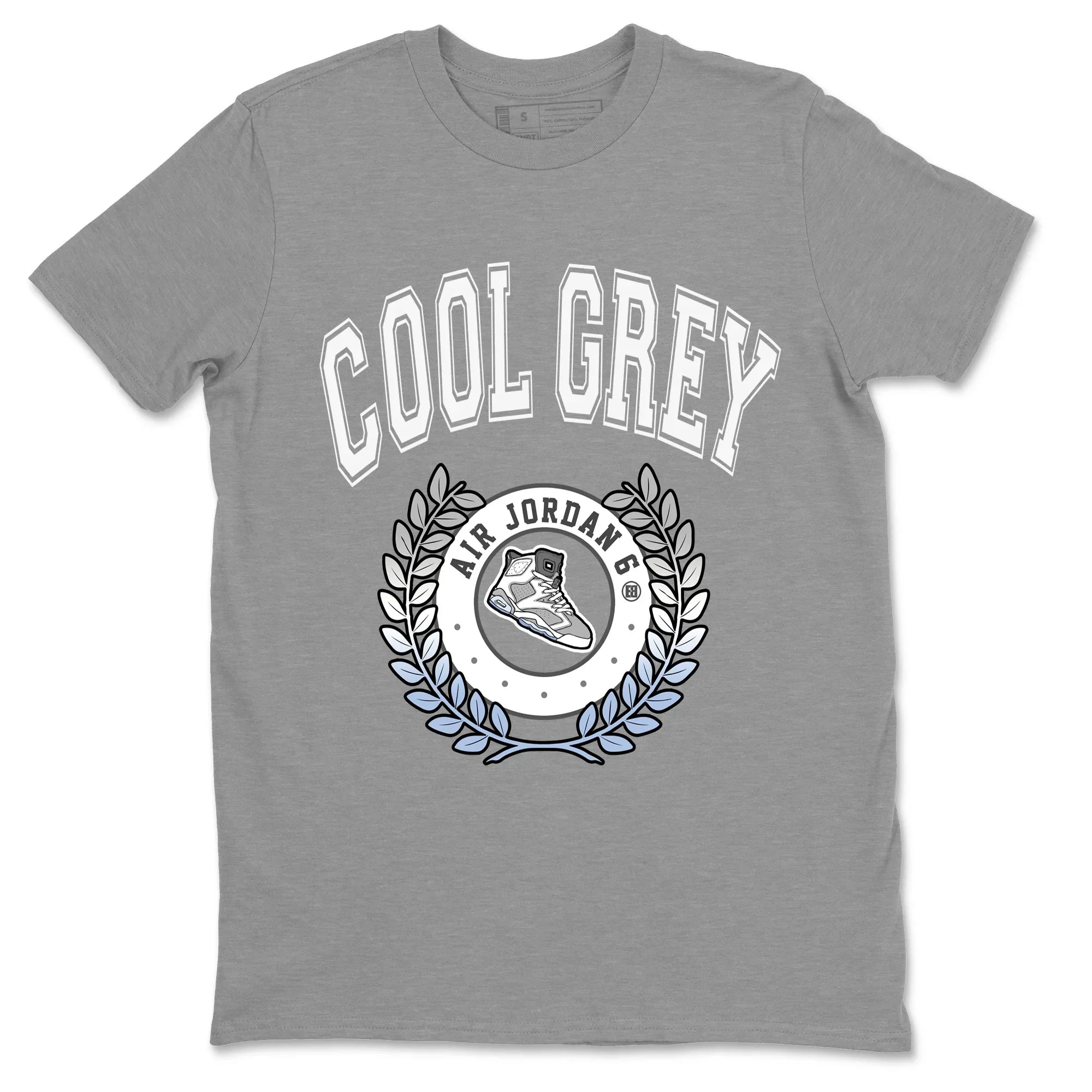 snkmatch Letter Unisex Tops - Air Jordan 6 Cool Grey