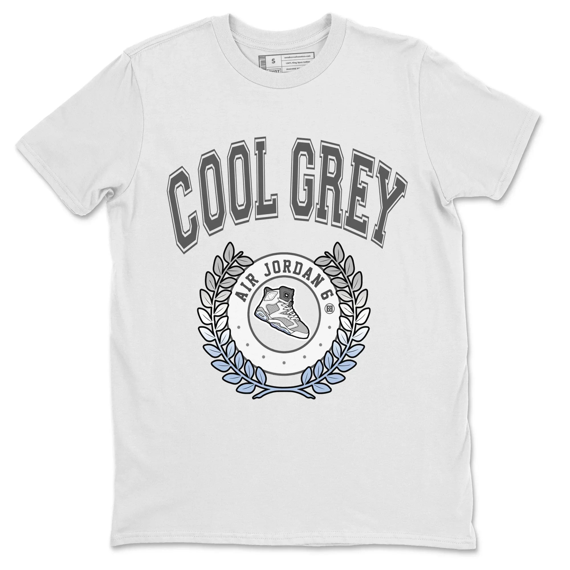 snkmatch Letter Unisex Tops - Air Jordan 6 Cool Grey