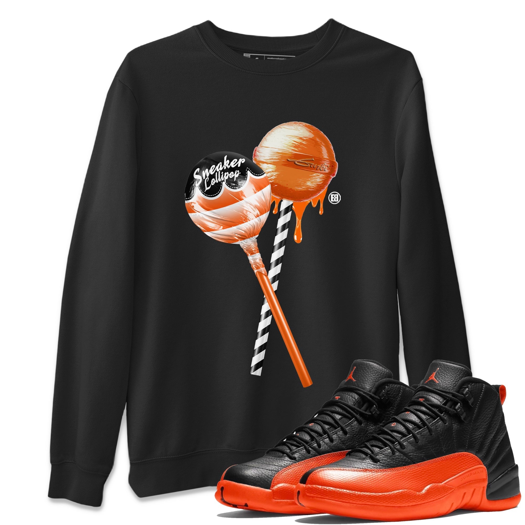 snkmatch Lollipops Unisex Tops - Air Jordan 12 Brilliant Orange