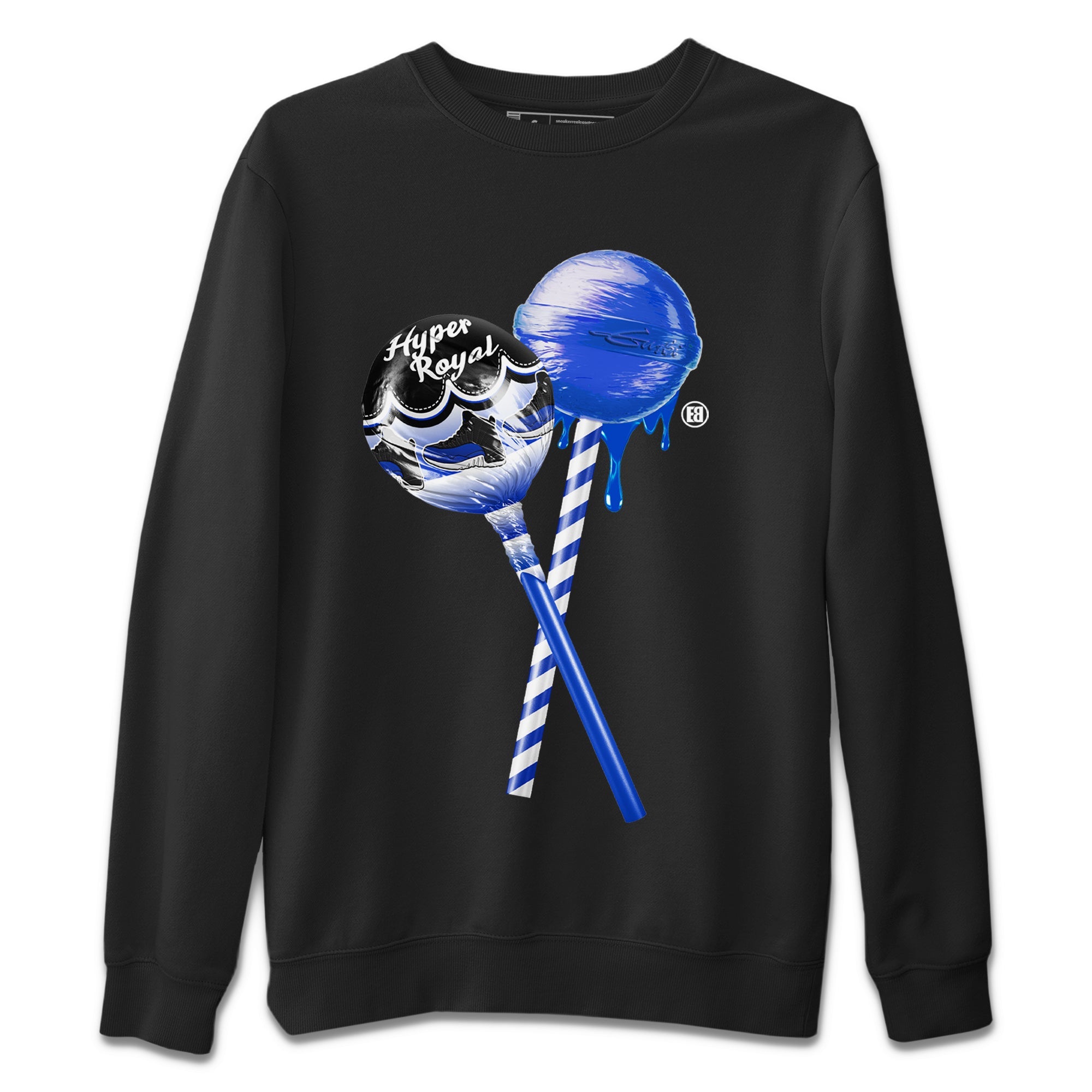 snkmatch Lollipops Unisex Tops - Air Jordan 12 Hyper Royal
