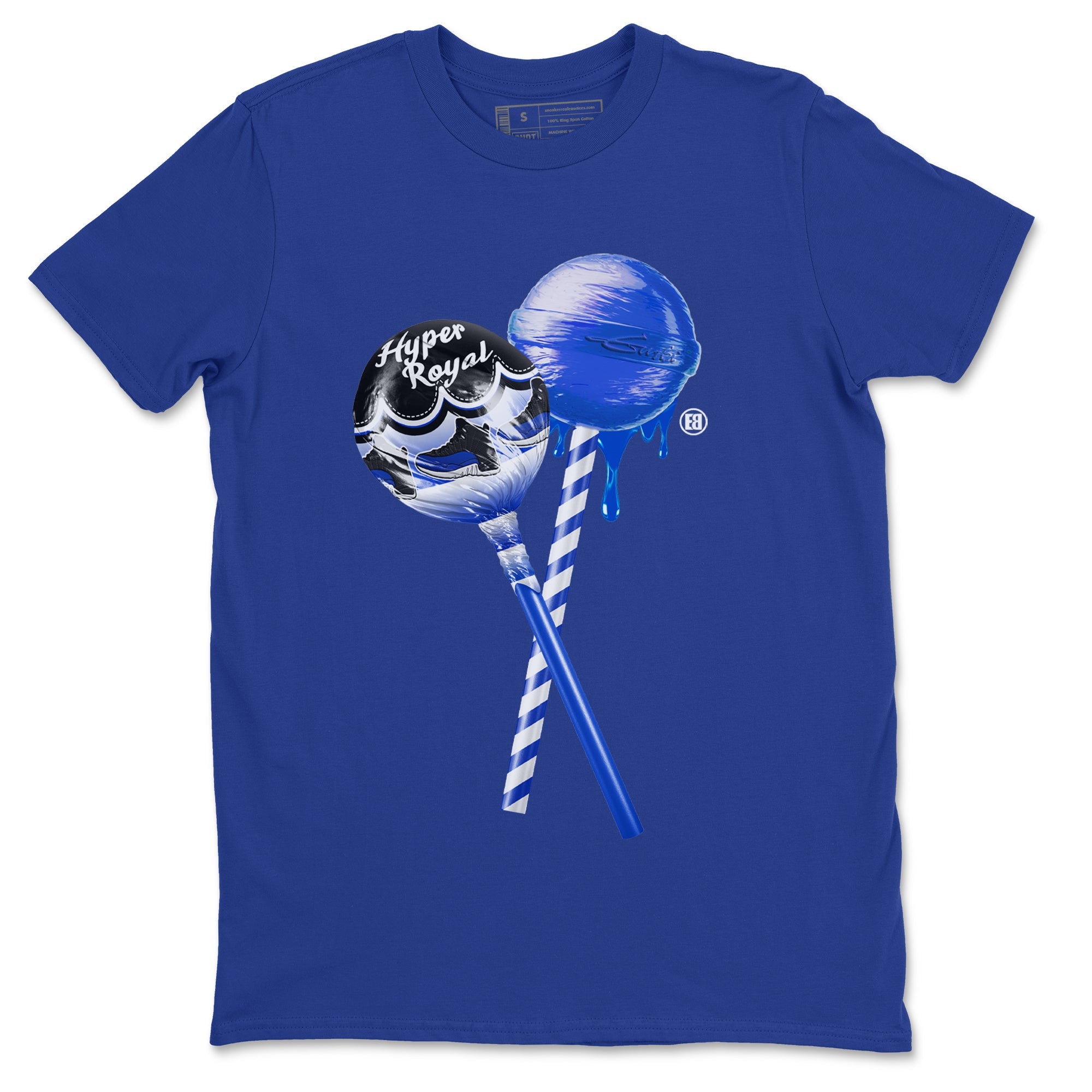snkmatch Lollipops Unisex Tops - Air Jordan 12 Hyper Royal