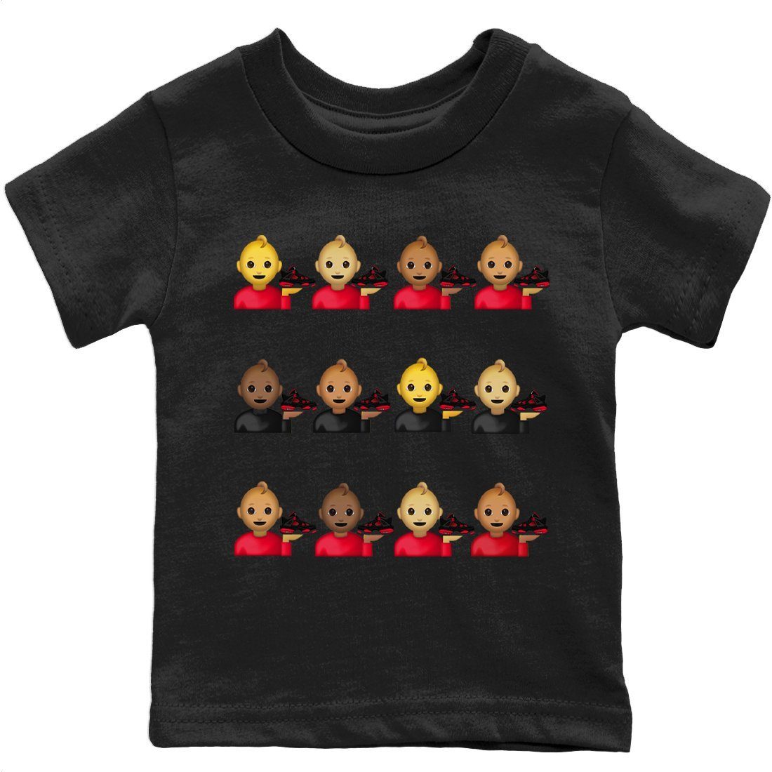 snkmatch Lover Baby Kids Tops - Air Jordan 4 Red Thunder