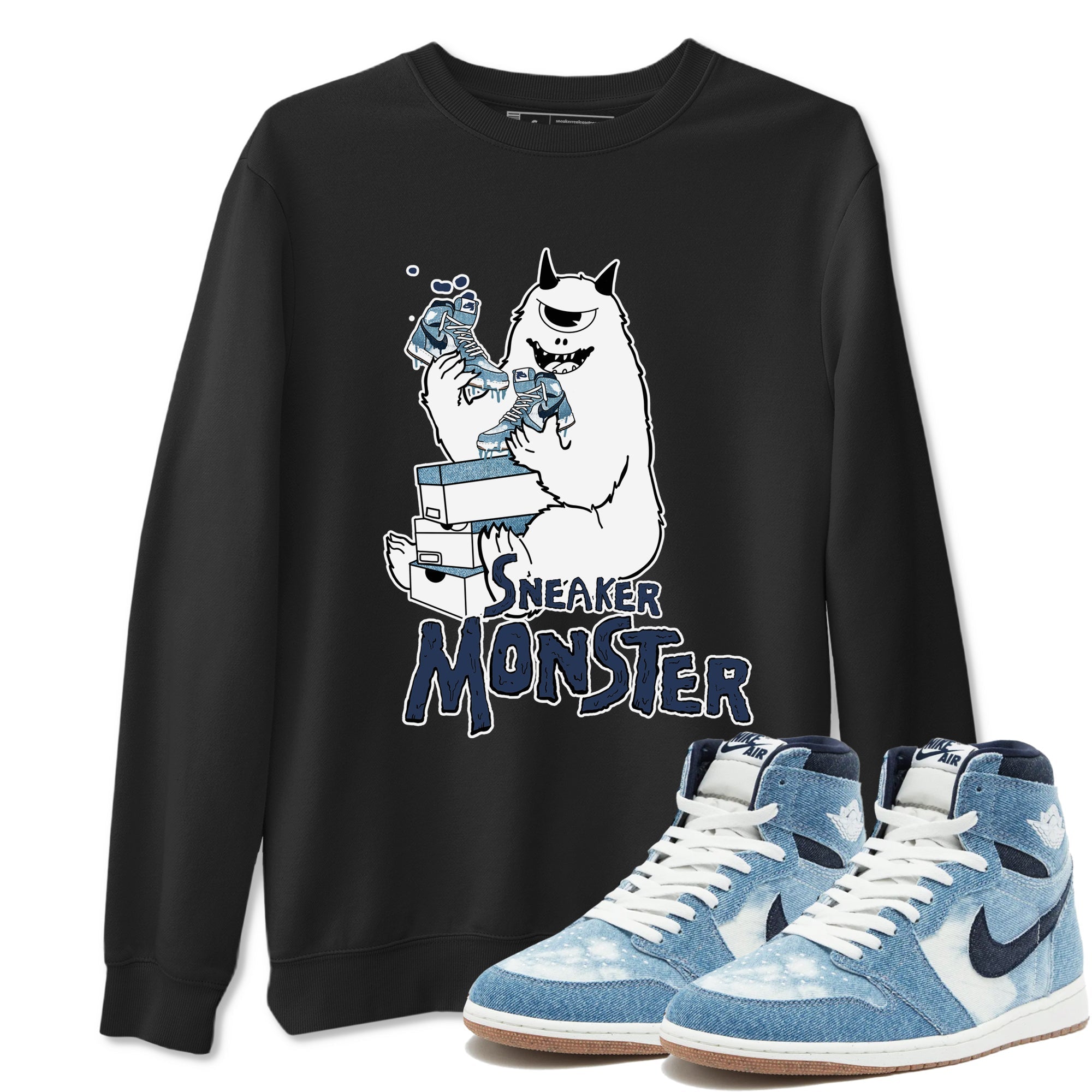 snkmatch Monster snkmatch Tees - Air Jordan 1 Denim 2024