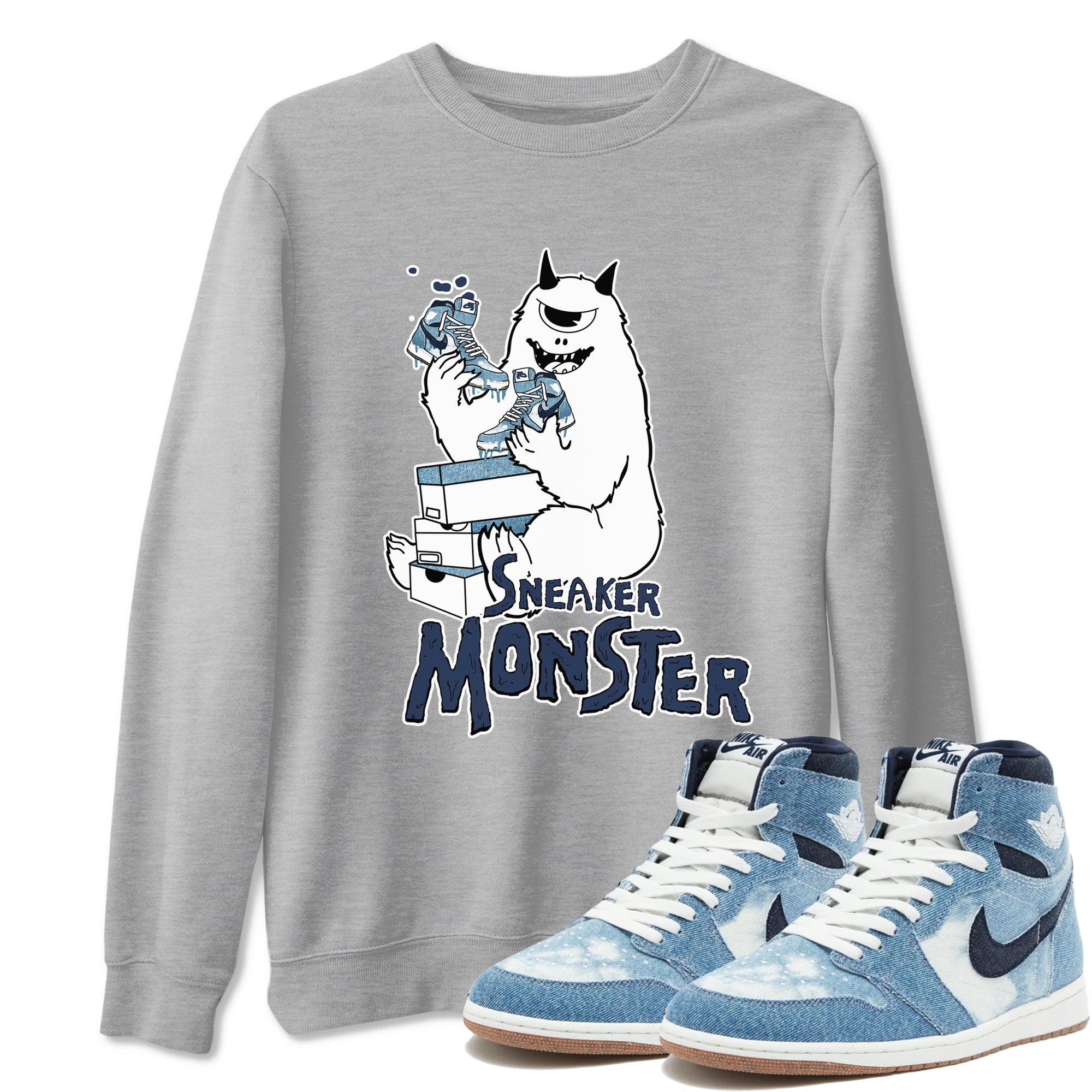 snkmatch Monster snkmatch Tees - Air Jordan 1 Denim 2024