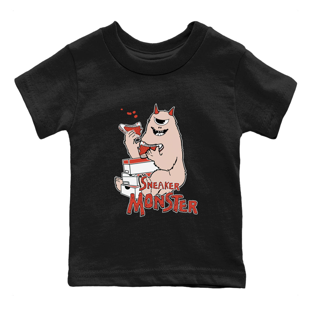 snkmatch Monster snkmatch Tees Kids - Air Jordan 13 Dune Red
