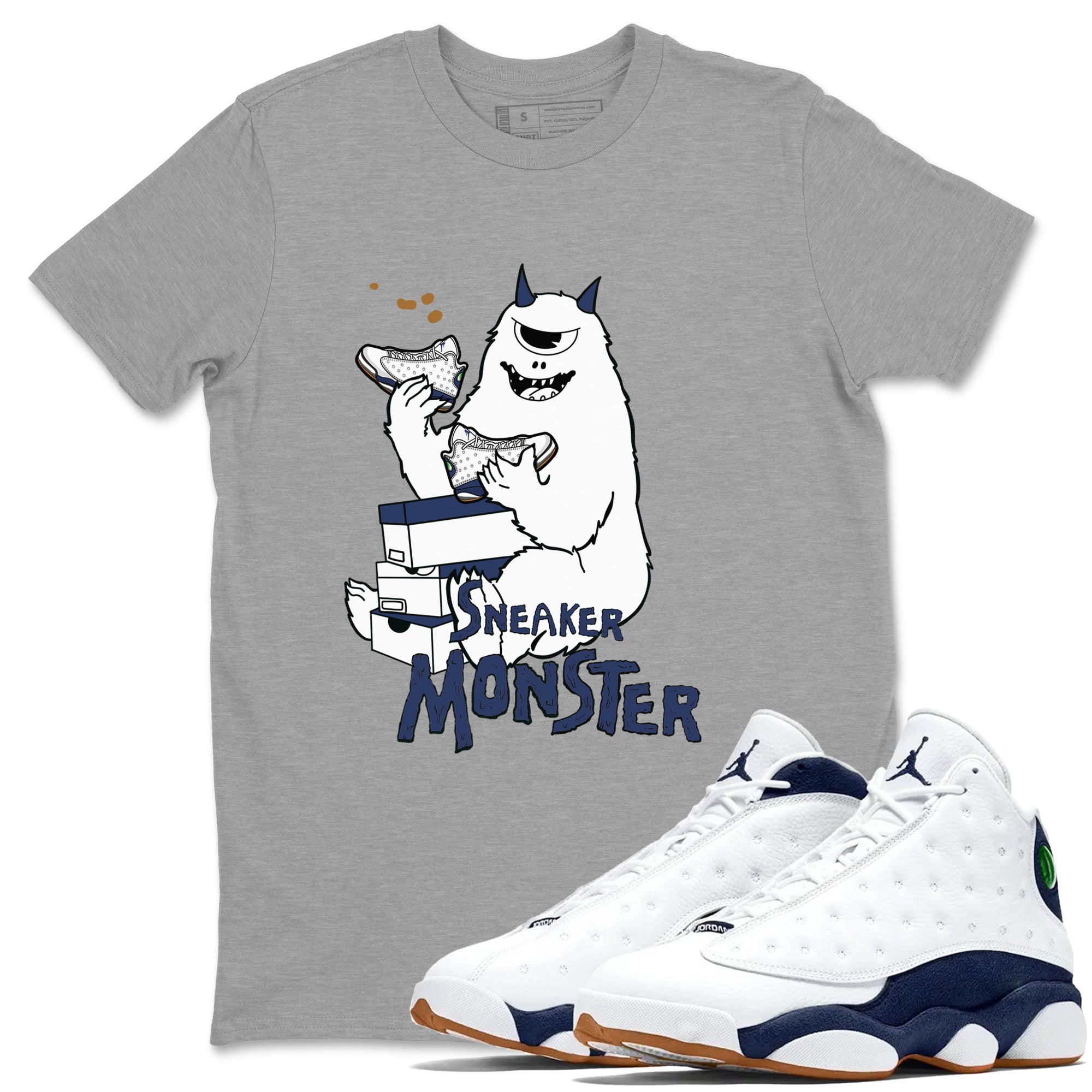 snkmatch Monster snkmatch Tees - Air Jordan 13 Midnight Navy
