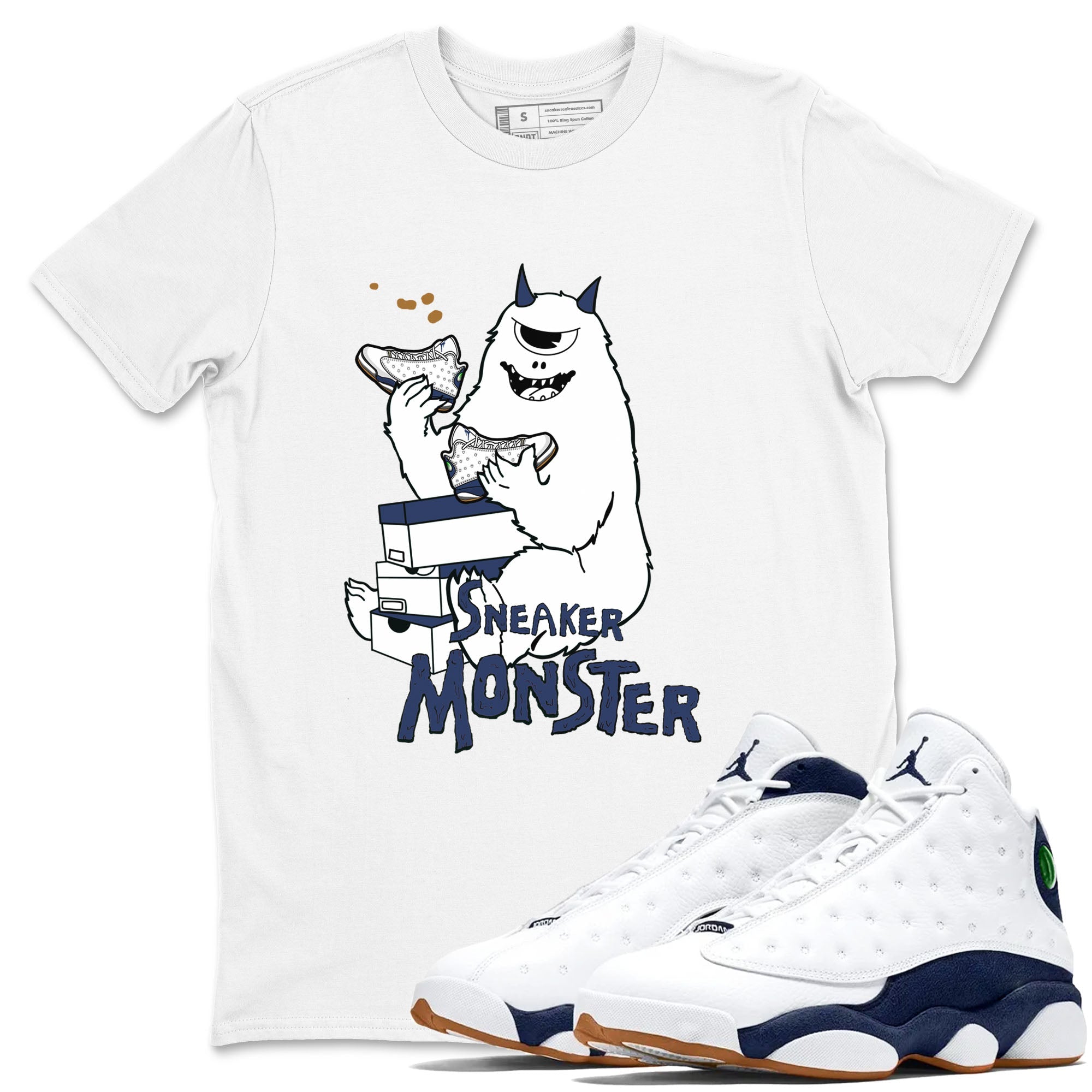 snkmatch Monster snkmatch Tees - Air Jordan 13 Midnight Navy