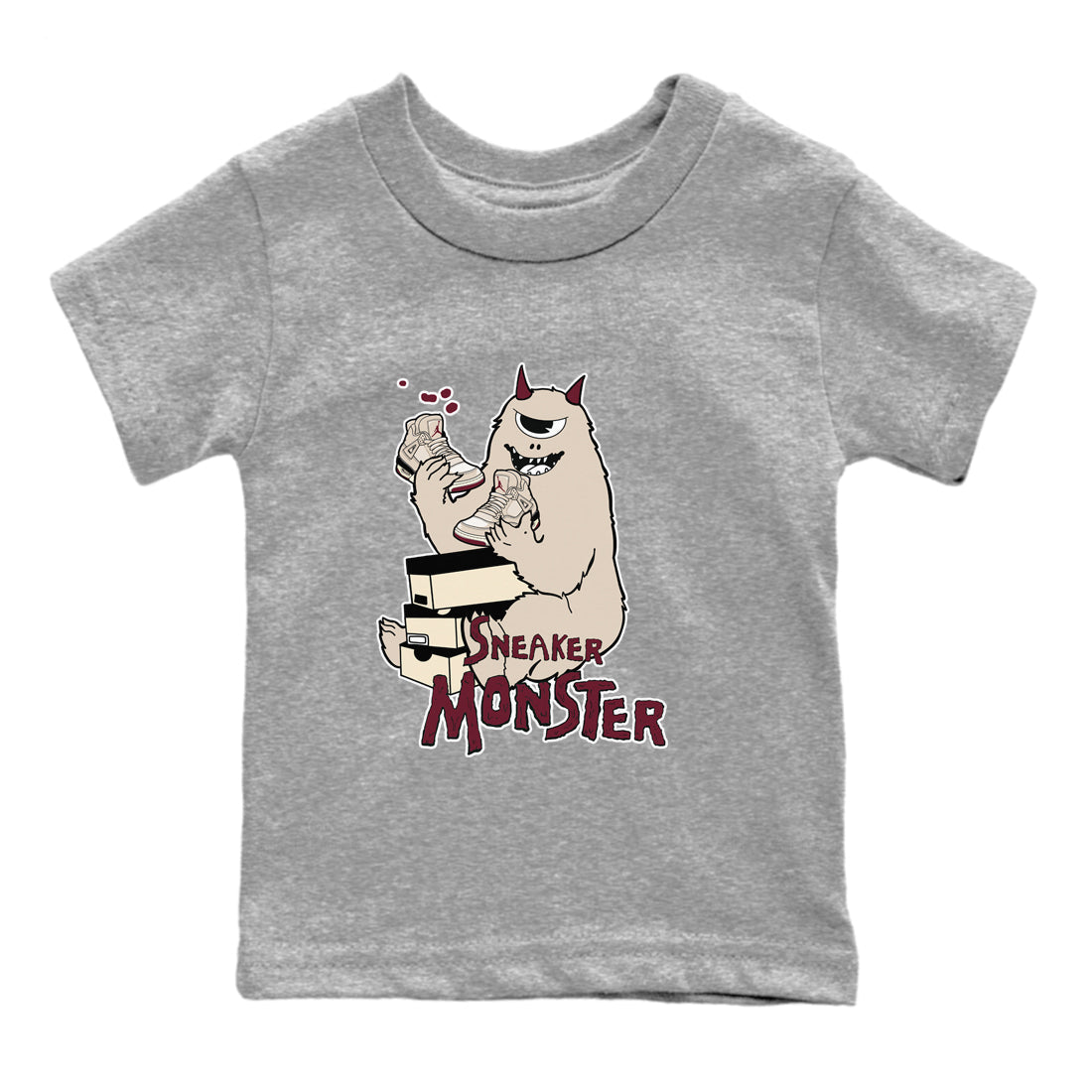 snkmatch Monster snkmatch Tees Kids - Air Jordan 4 A Ma Maniere x Fossil Stone