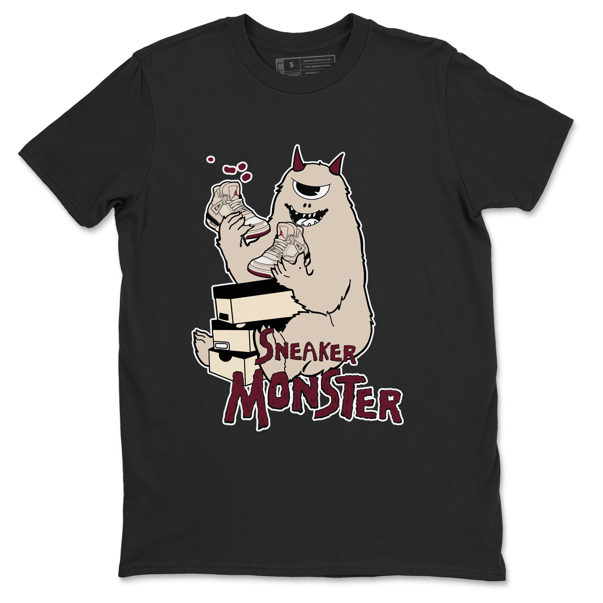 snkmatch Monster snkmatch Tees - Air Jordan 4 A Ma Maniere x Fossil Stone