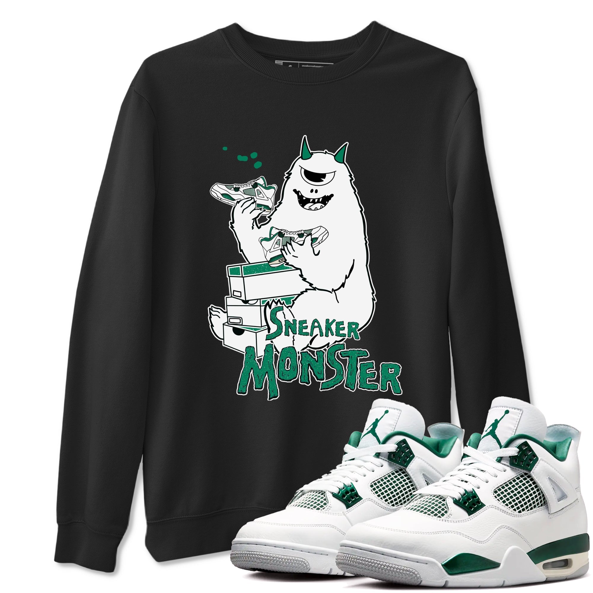 snkmatch Monster snkmatch Tees - Air Jordan 4 Oxidized Green