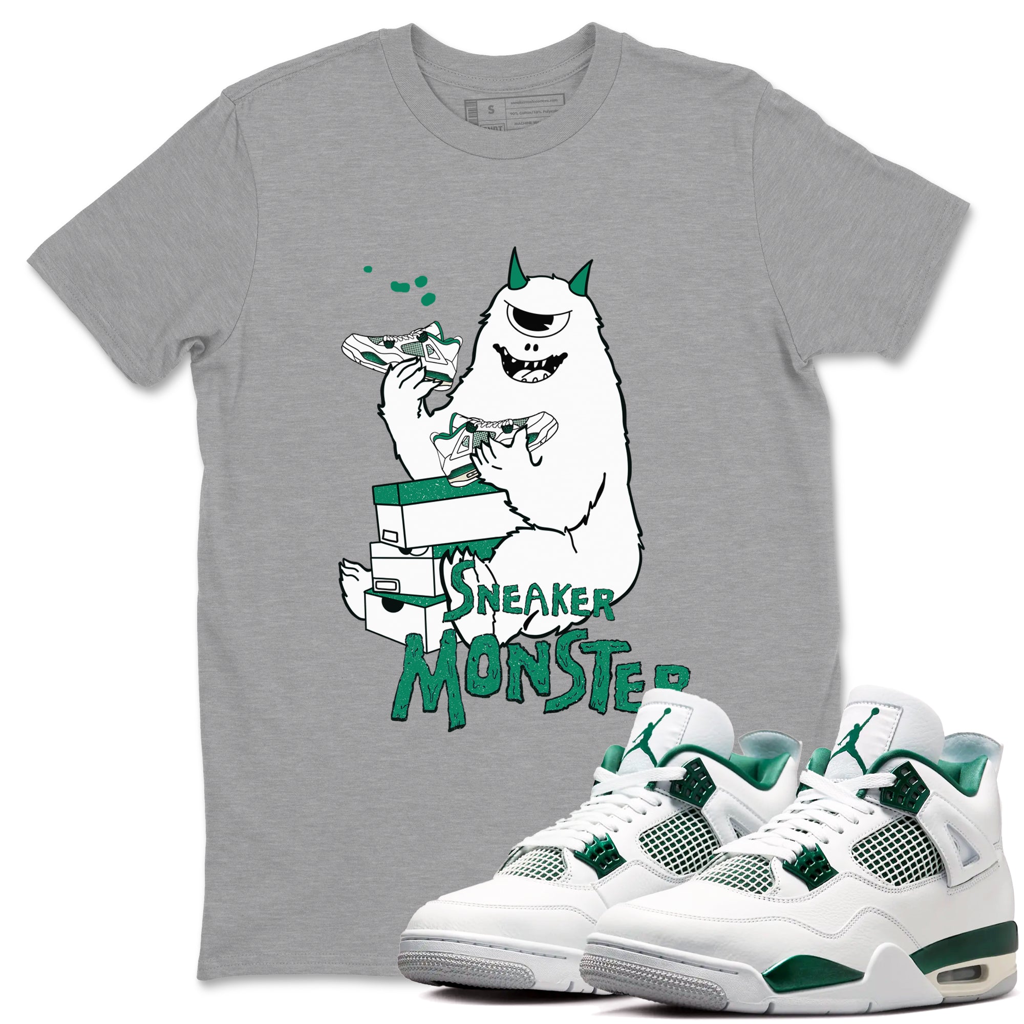 snkmatch Monster snkmatch Tees - Air Jordan 4 Oxidized Green