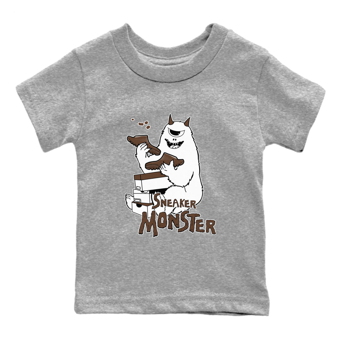 snkmatch Monster snkmatch Tees Kids - Yeezy Slide Flax