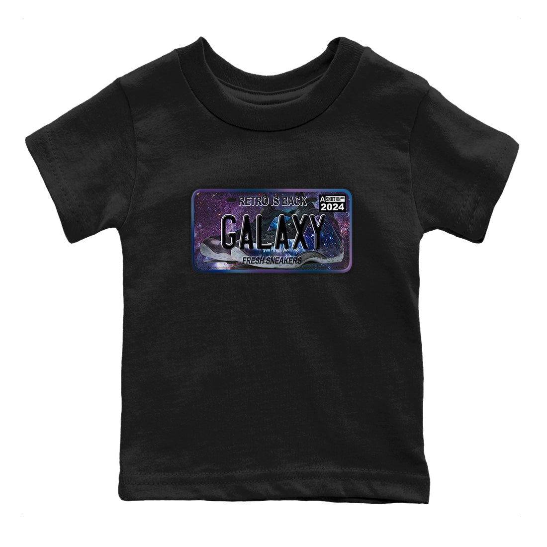 snkmatch Plate snkmatch Tees Kids - Air Foamposite One Galaxy