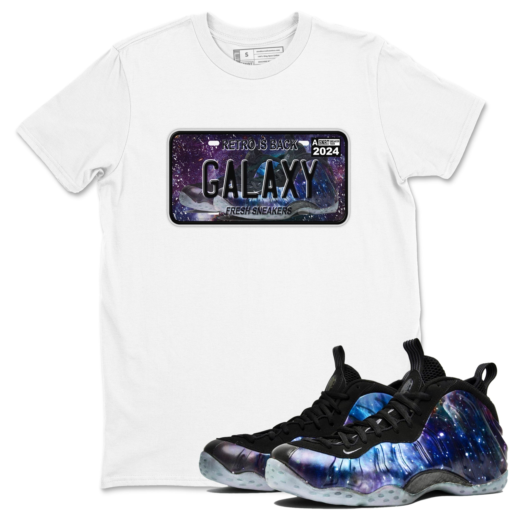 snkmatch Plate snkmatch Tees - Air Foamposite One Galaxy