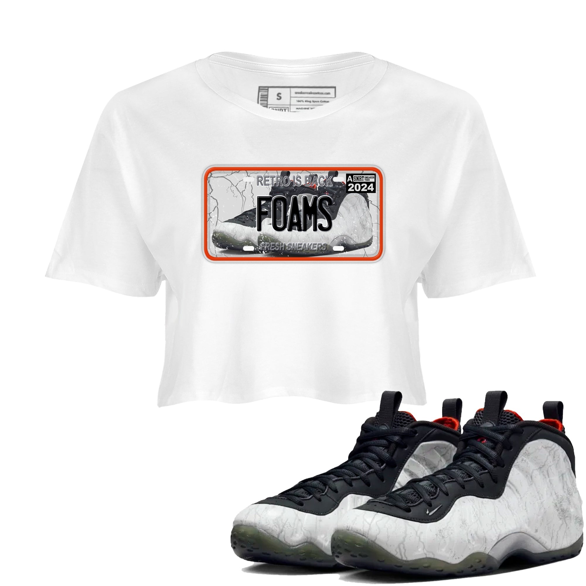 snkmatch Plate snkmatch Women's Top - Air Foamposite One Jin