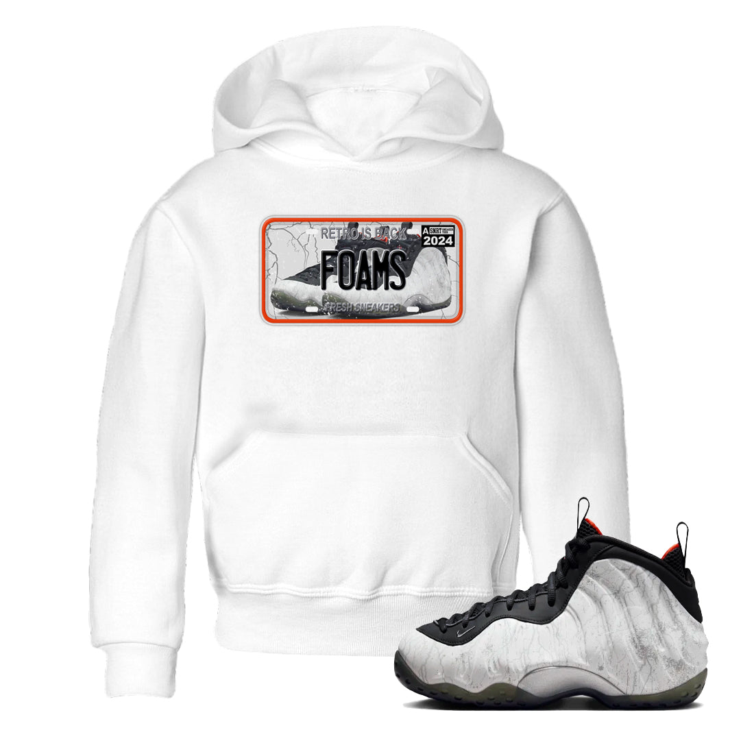 snkmatch Plate snkmatch Tees Kids - Air Foamposite One Jin