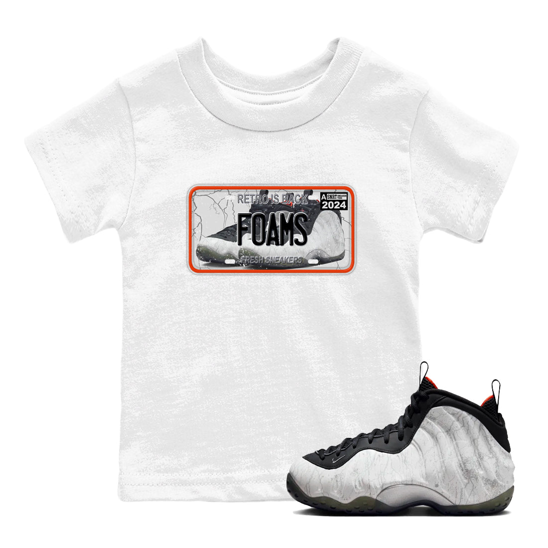 snkmatch Plate snkmatch Tees Kids - Air Foamposite One Jin